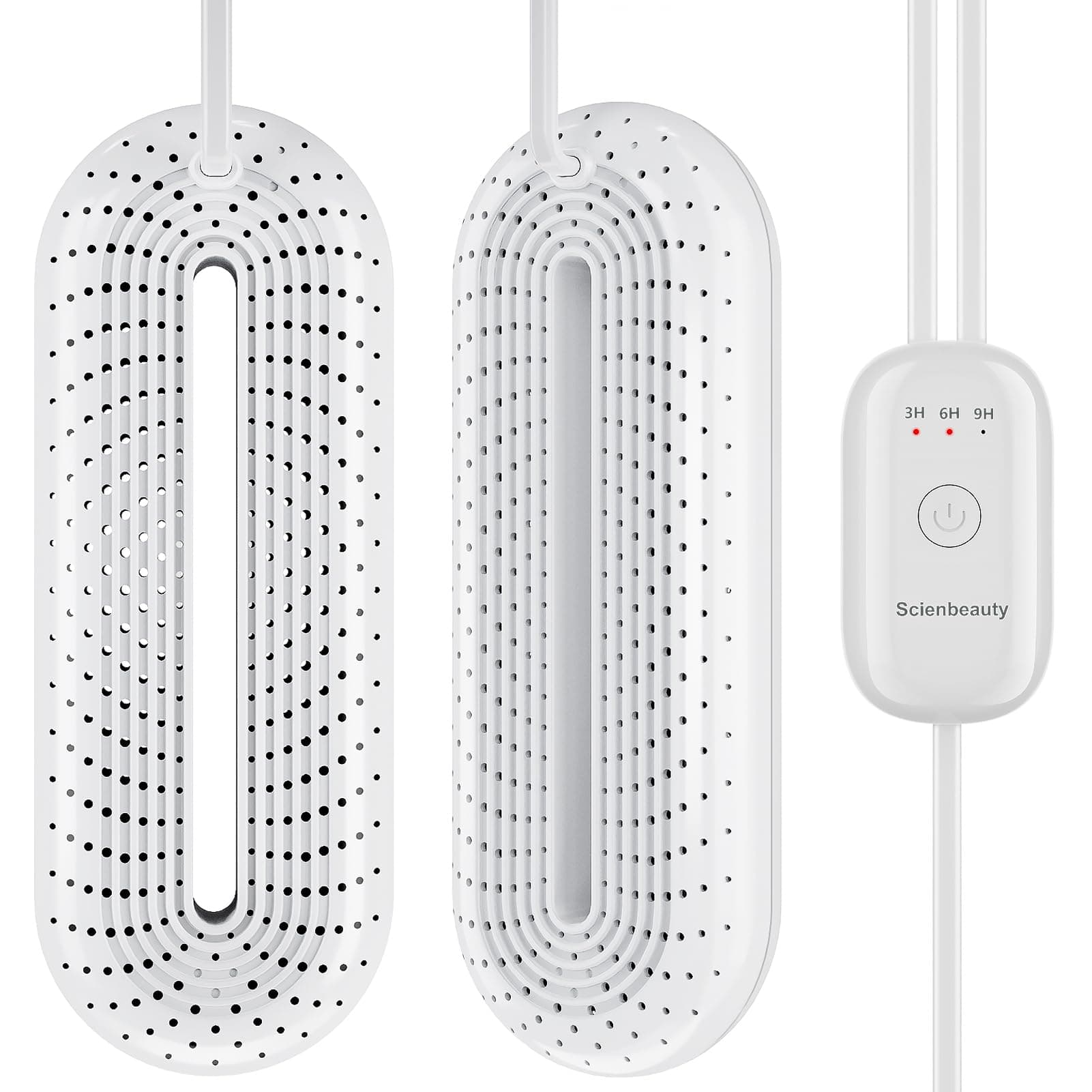 Scienbeauty Electric Shoe Dryers, Portable Boots Dryer Machine with 3/6/9 Hours Timer, Drying for Footwear, Socks, Ski Boots