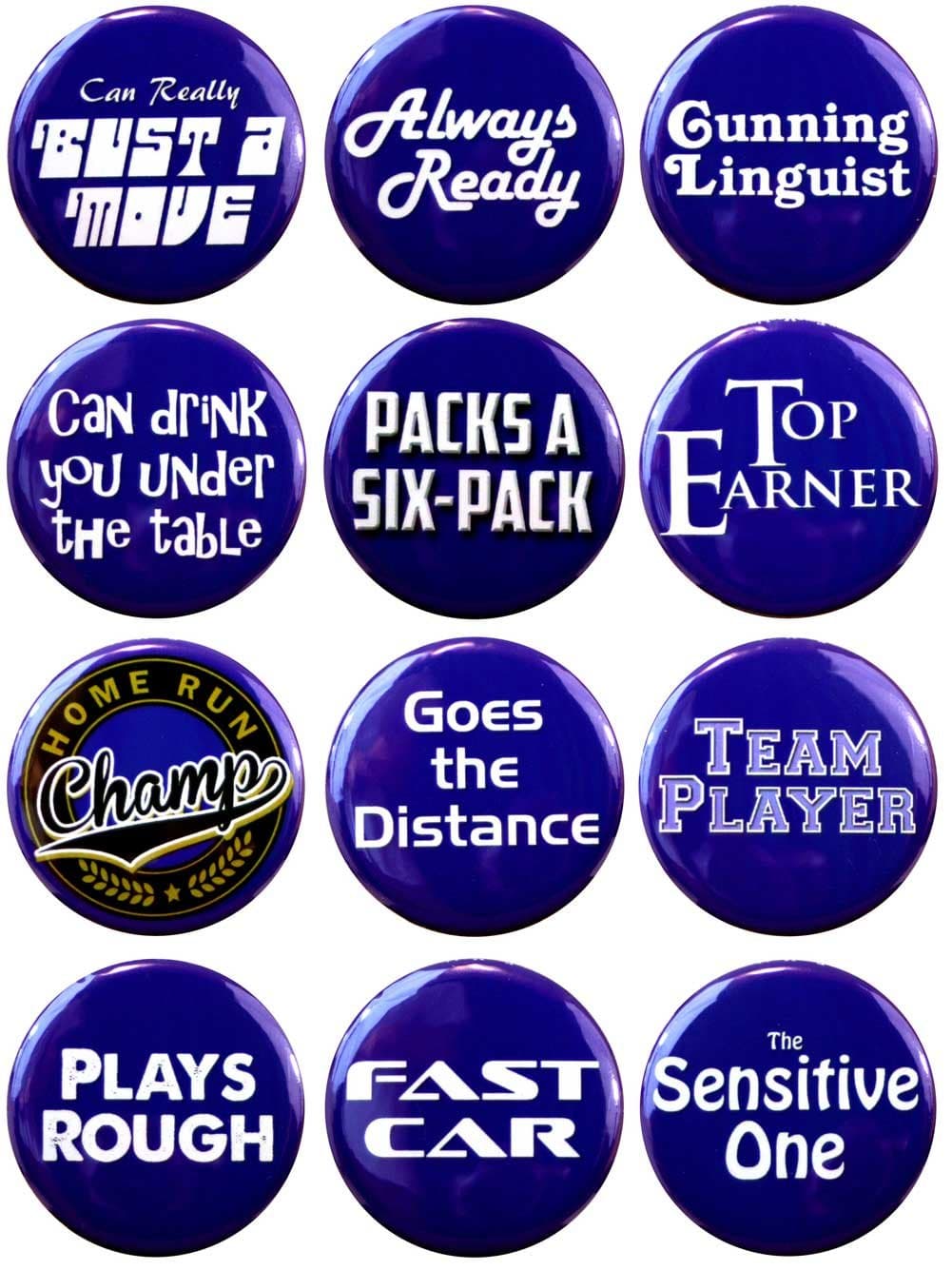 EmoMachine Bachelor Party Button Set