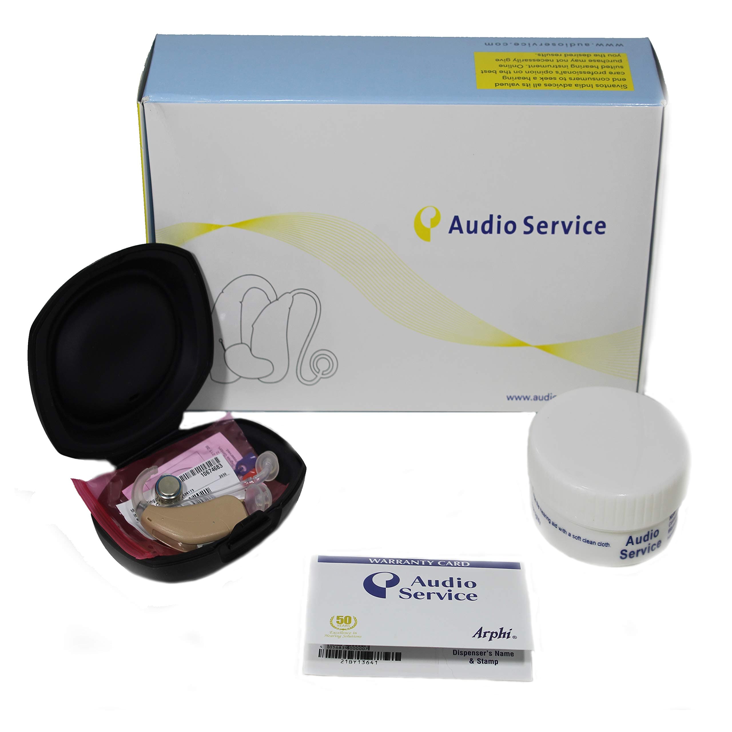 Audio Service Hearing Aid Machine For Ear- Volta Hp T- Sound Enhancement Amplifier- Behind The Ear Sleek Design Model - Multicolor