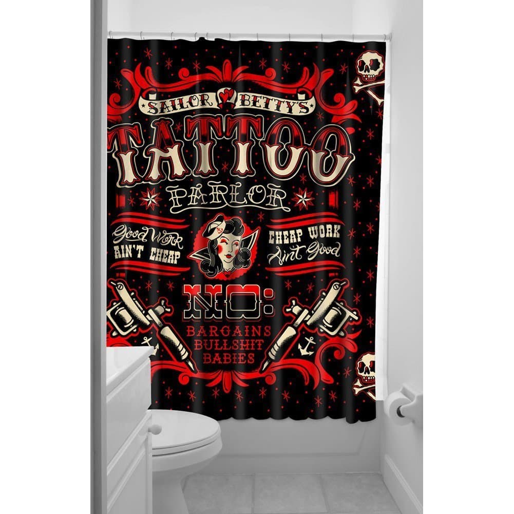 ARDOUR VAN Sourpuss Sailor Betty Shower Curtain