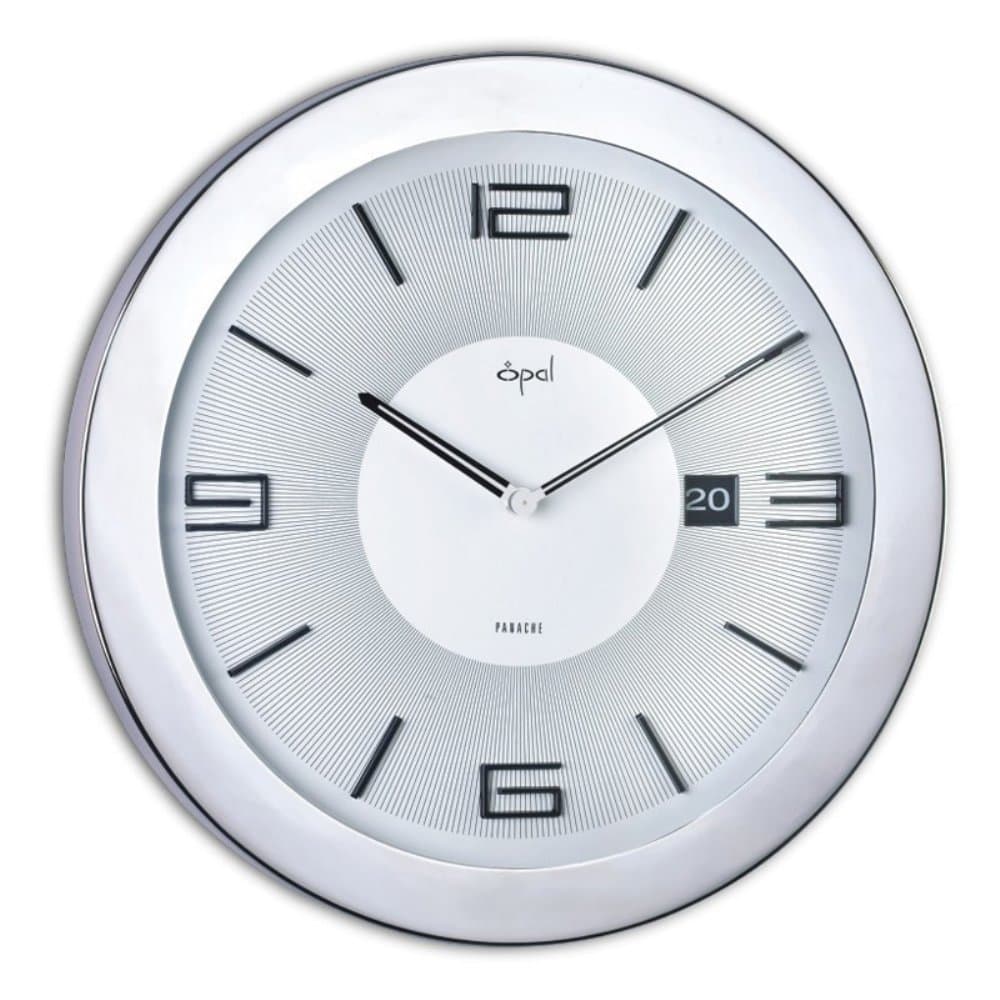 Round Case Clock with Date