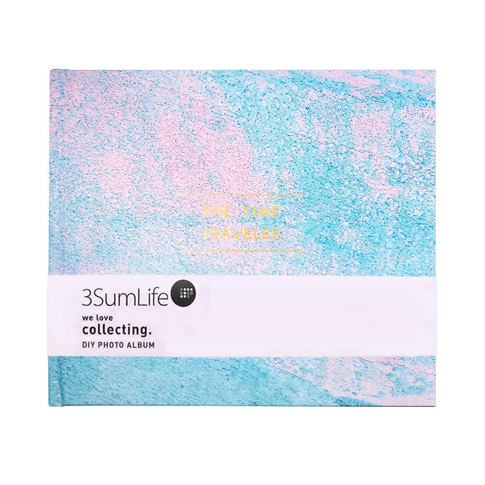 3SumLife Scrapbook Photo Album DIY Fujifilm Instax Album Book 10x12 Inch Scrapbook Album 2.6”x3.7” interior Muti-Size Mermory Series for Christmas Valentines Day Birthday Gift (Light Blue)