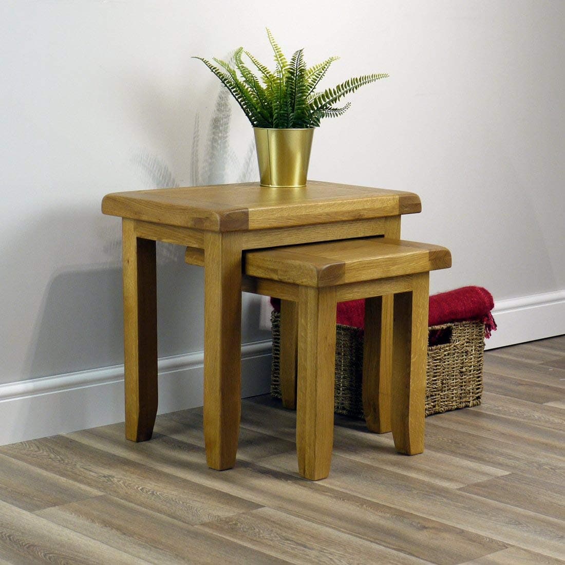 Arklow OakNest of Tables/Living Room Storage Nesting Tables