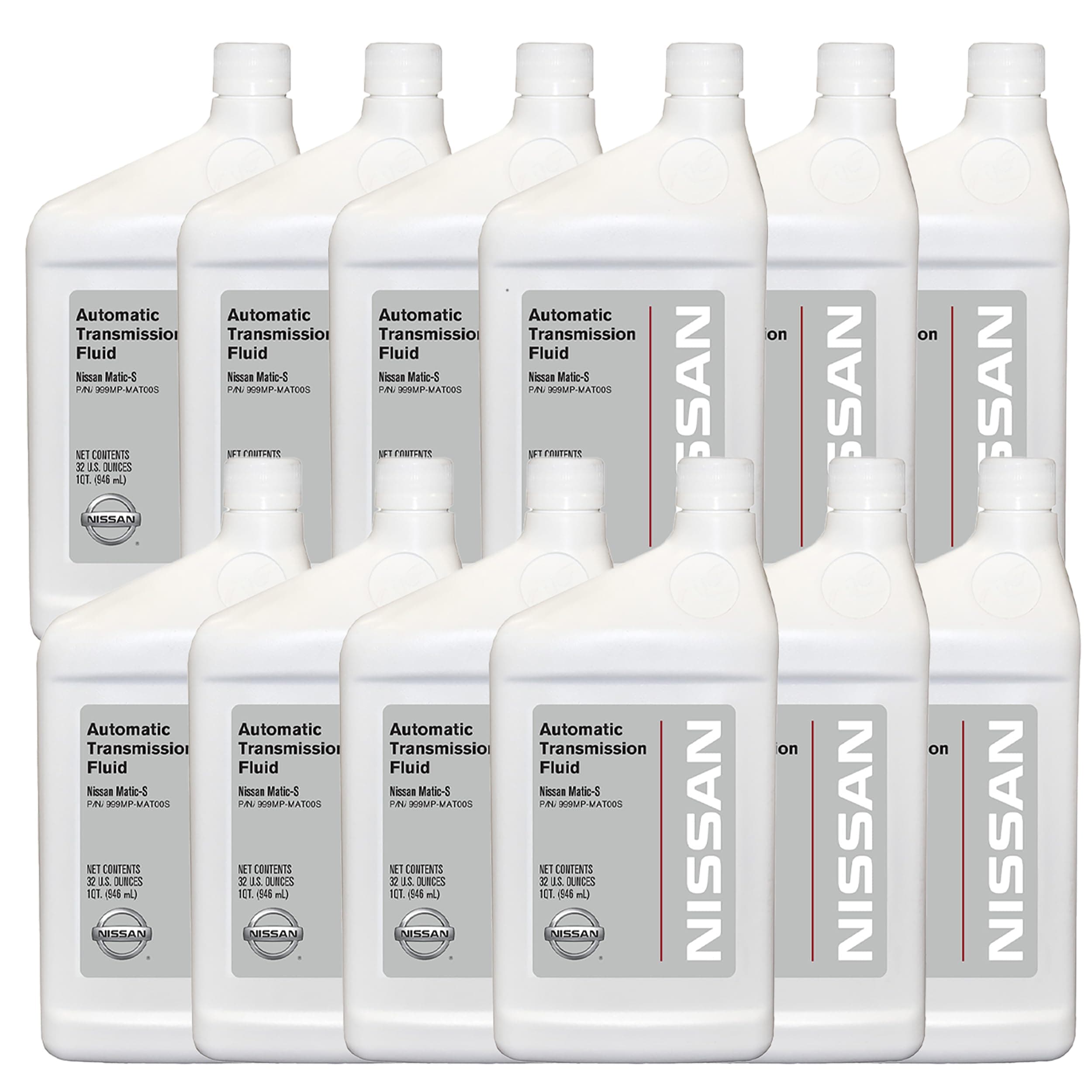 Genuine Nissan OEM Matic-S Transmission Fluid 999MP-MTS00P (12 Quarts)