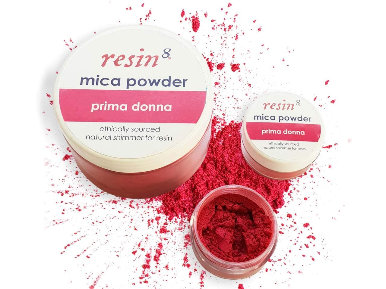 Resin8 Mica Powder Resin Casting Prima Donna Pigment - 5g Cosmetic Grade – Mica for Soap Making, Bath Bombs, Make-up