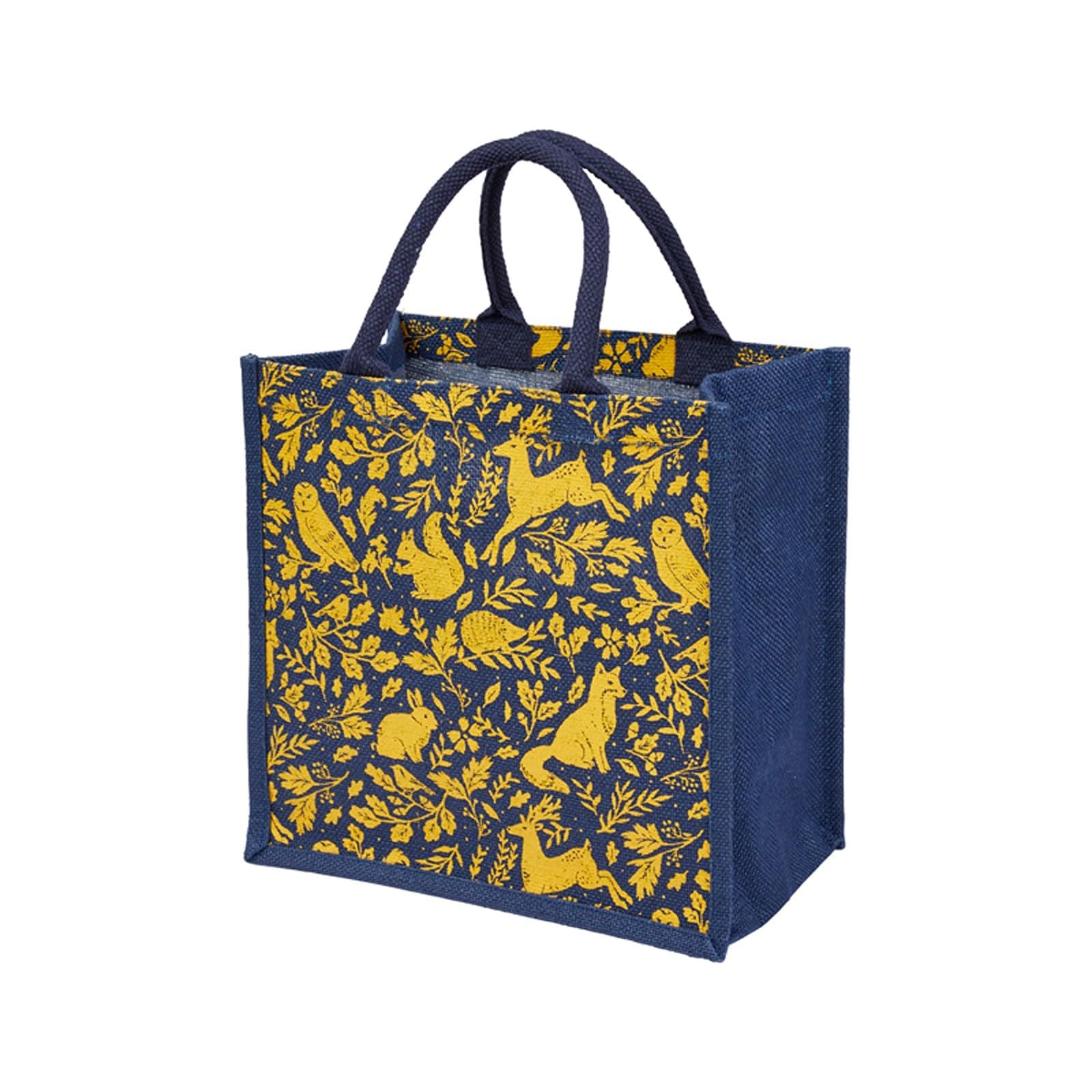 Marie Curie Charity Woodland Magic Animal Wildlife Jute Bag Shopping Tote Deer Squirrel Fox Owl Hedgehog Rabbit