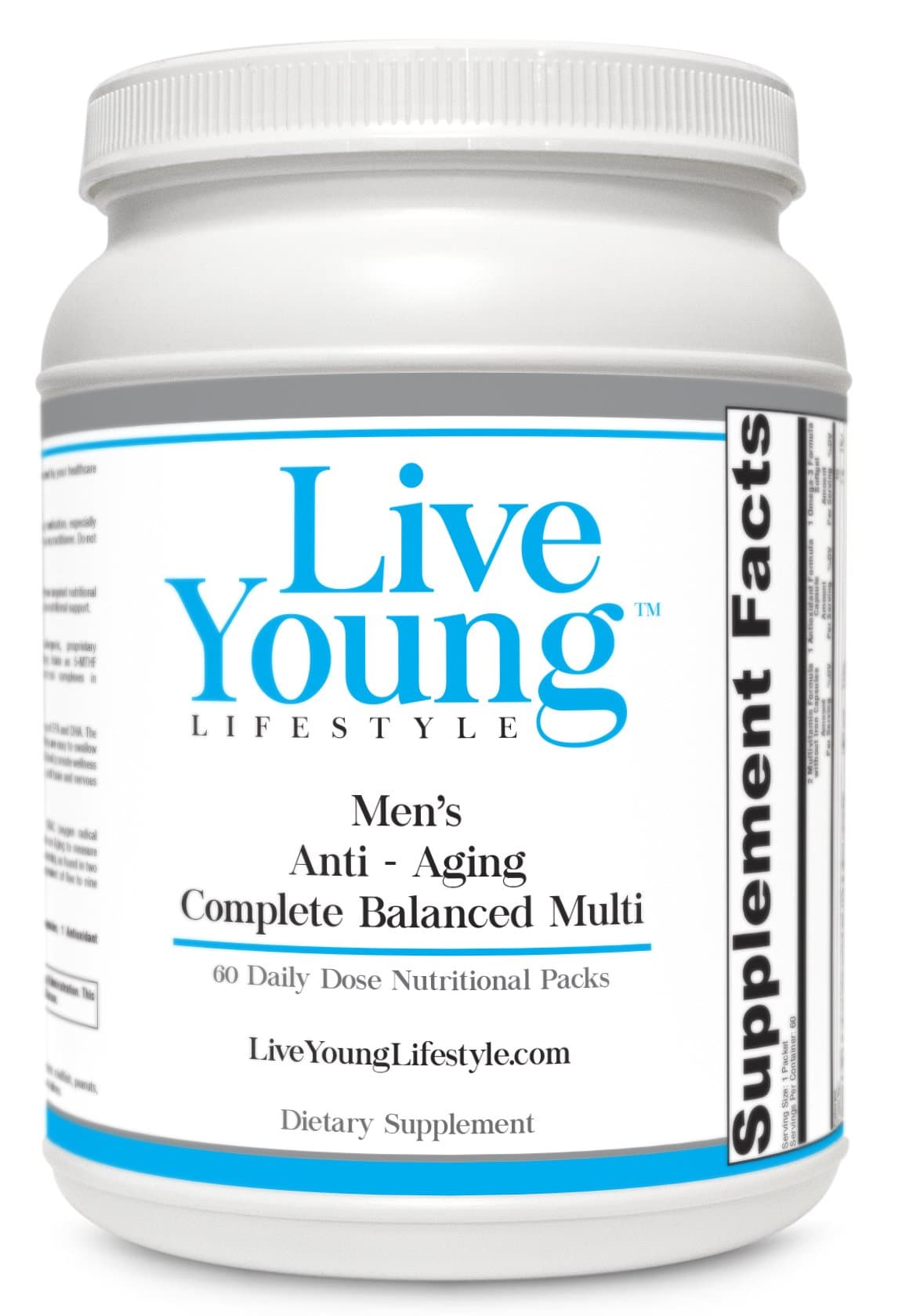 Live Young Anti-Aging Complete Balanced Multivitamin Packs for Men