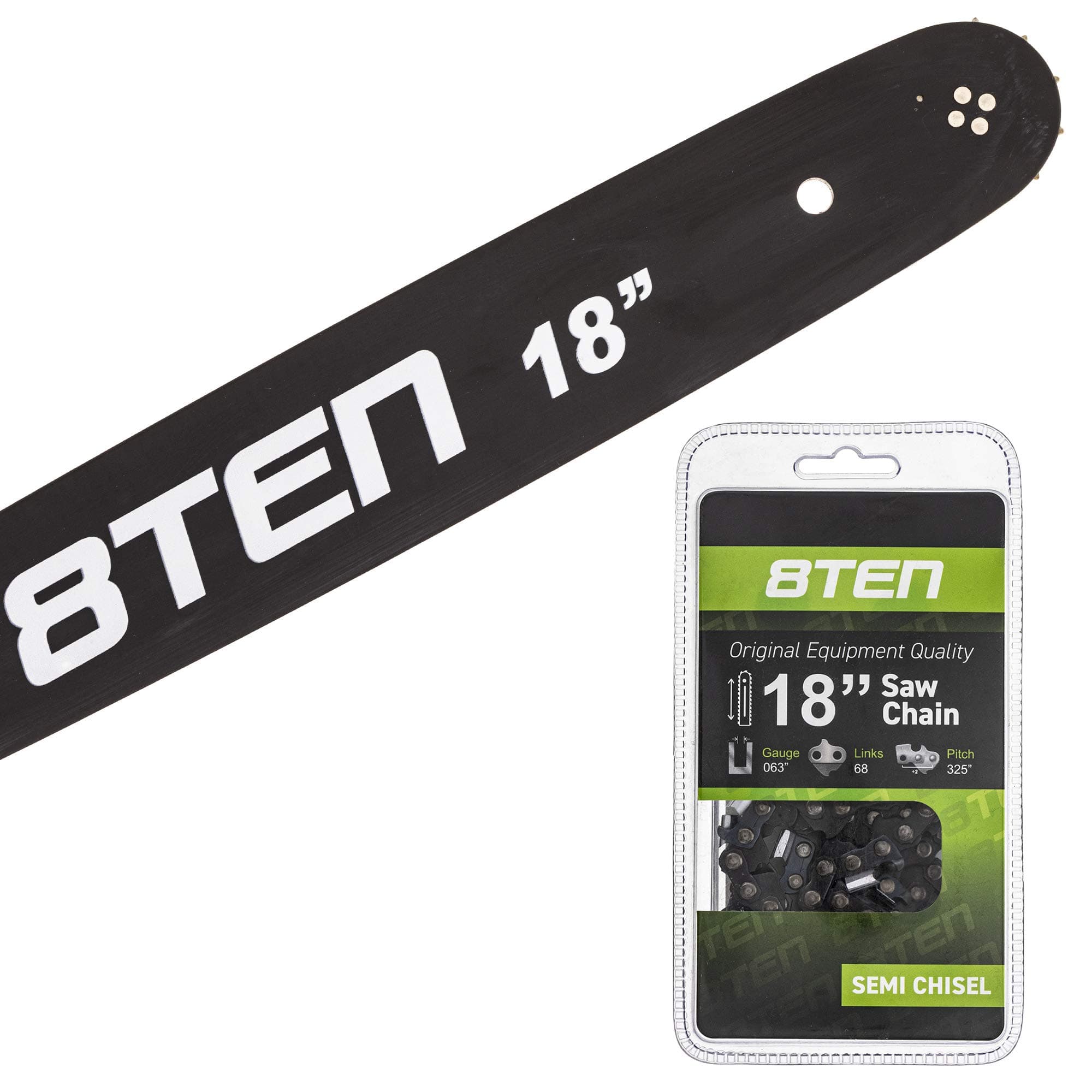 Chainsaw Guide Bar and Chain For Stihl MS 210 211 231 241 250 251 4717 22LPX068G 18 inch .325 .063 68DL