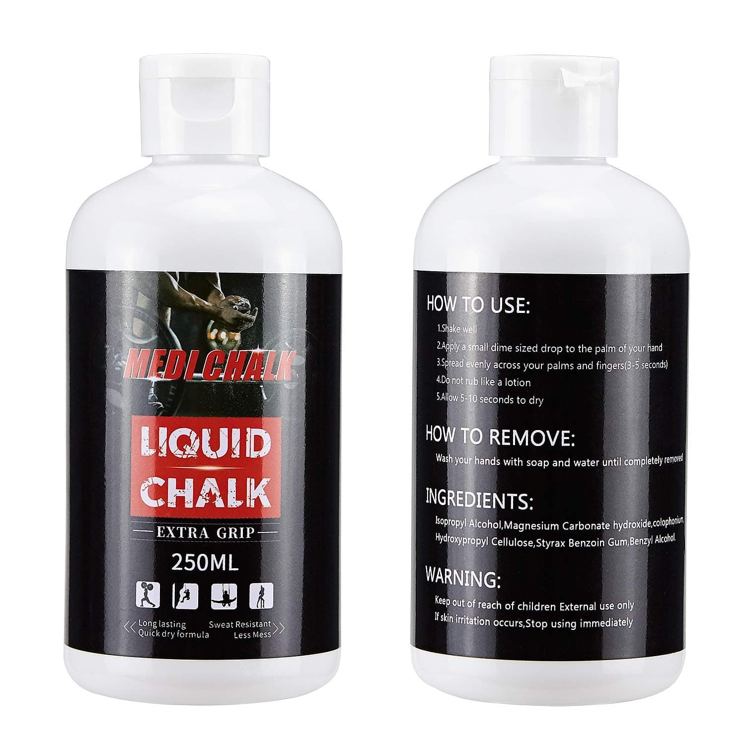 Togear Liquid Chalk MEDICHALK, Sports Chalk, Hand Grip Chalk,Weightlifting Chalk,Gym Chalk,Work Out Chalk for Cross Training, Powerlifting