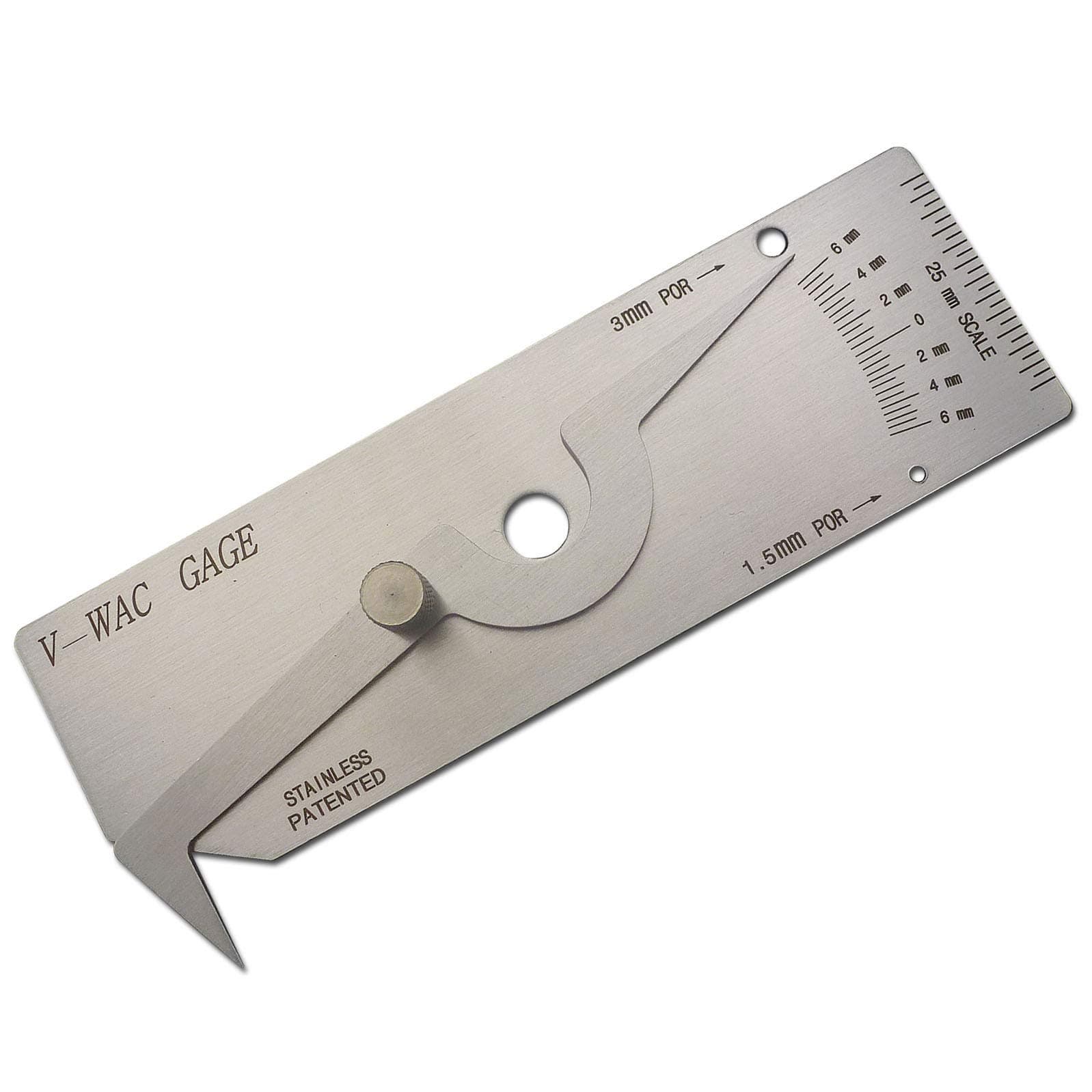 V-WAC Gage Single Welding Gauge Inspection Stainless Steel Metric