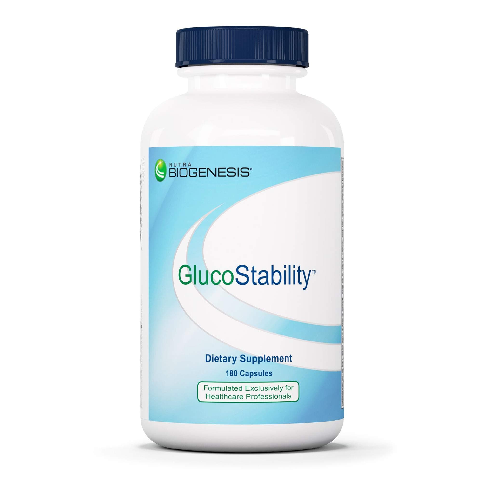 Nutra BioGenesis - GlucoStability - Multivitamin/Mineral Plus L-Carnitine, R-ALA and Vanadium to Help Support Metabolic Balance - 180 Capsules