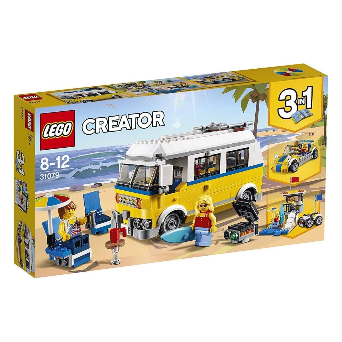 LEGO Creator 3in1 Sunshine Surfer Van 31079 Building Kit (379 Pieces)