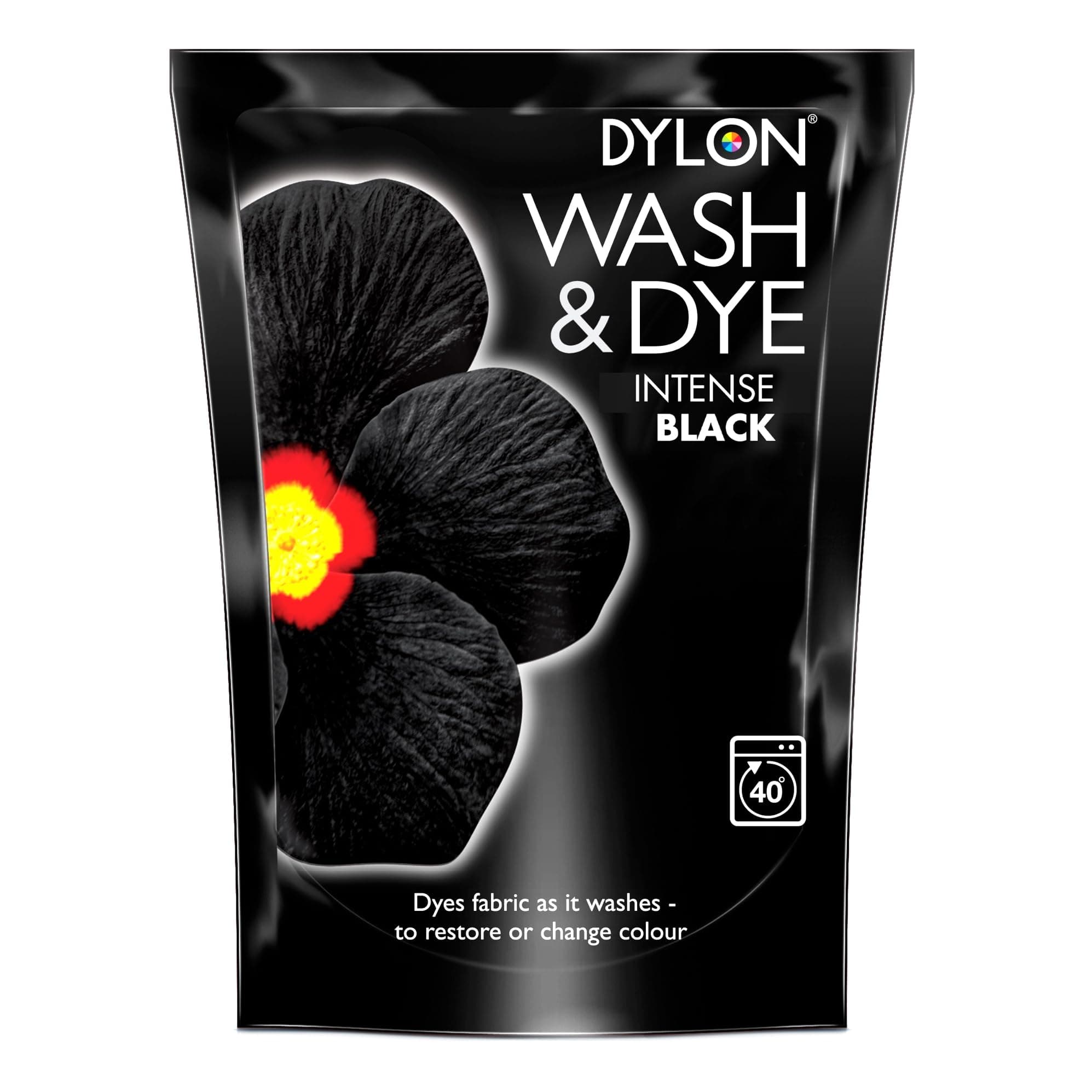 Dylon Wash and Dye used Worldwide by Best Designers, Suitable for Natural Large Fabrics, Multi-Purpose, Permanent and Easy to Apply, Color: Velvet Black
