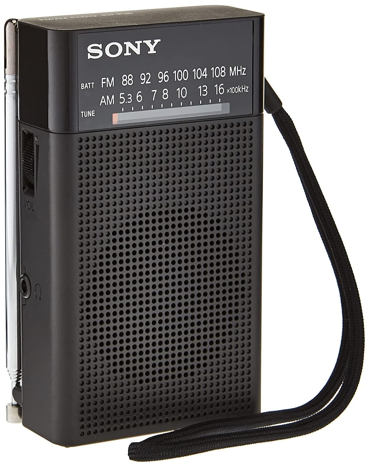 Sony ICFP26 Portable AM/FM Radio,Black, Sony ICF-P26