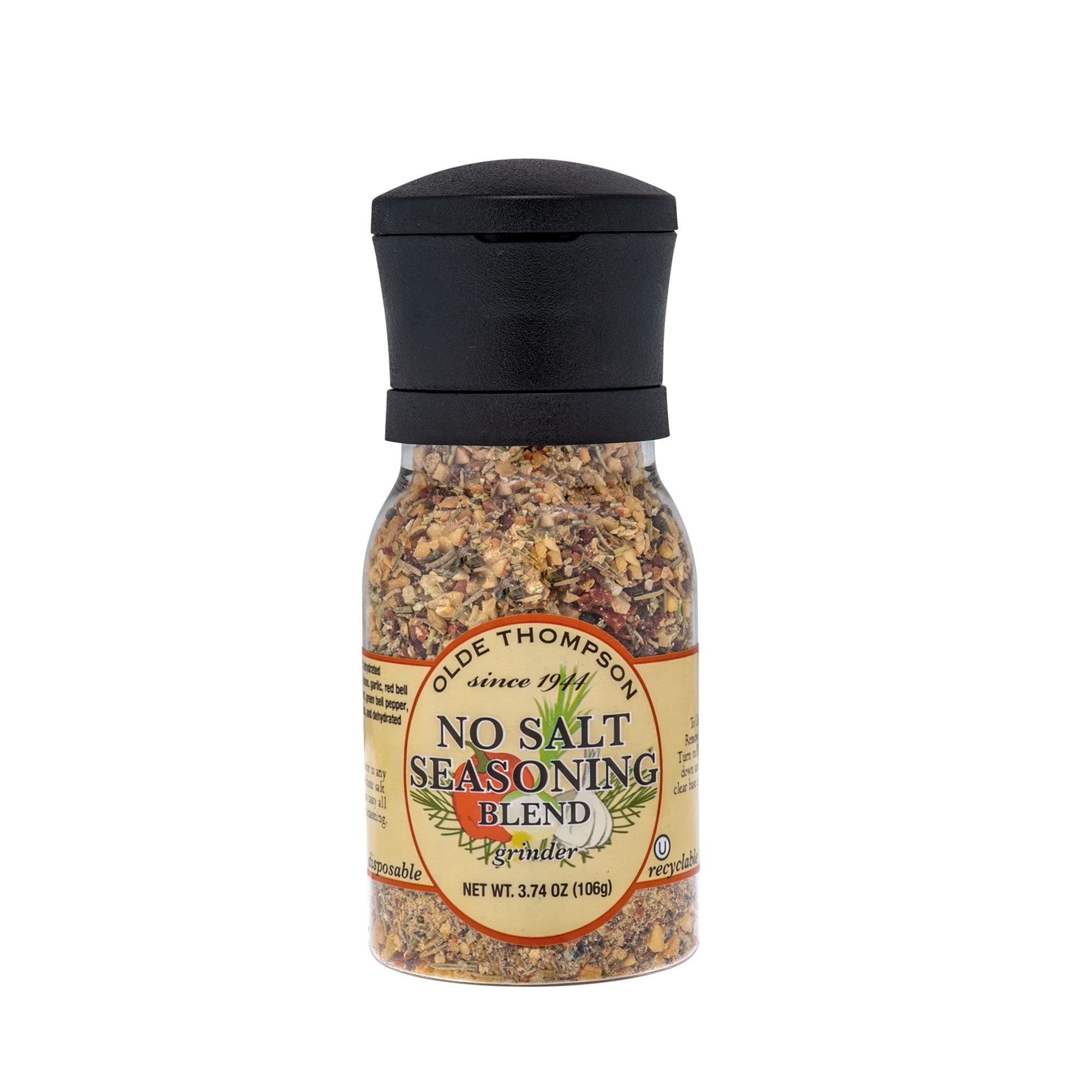Olde Thompson No Salt Seasoning Blend Grinder, 3.74 Ounce