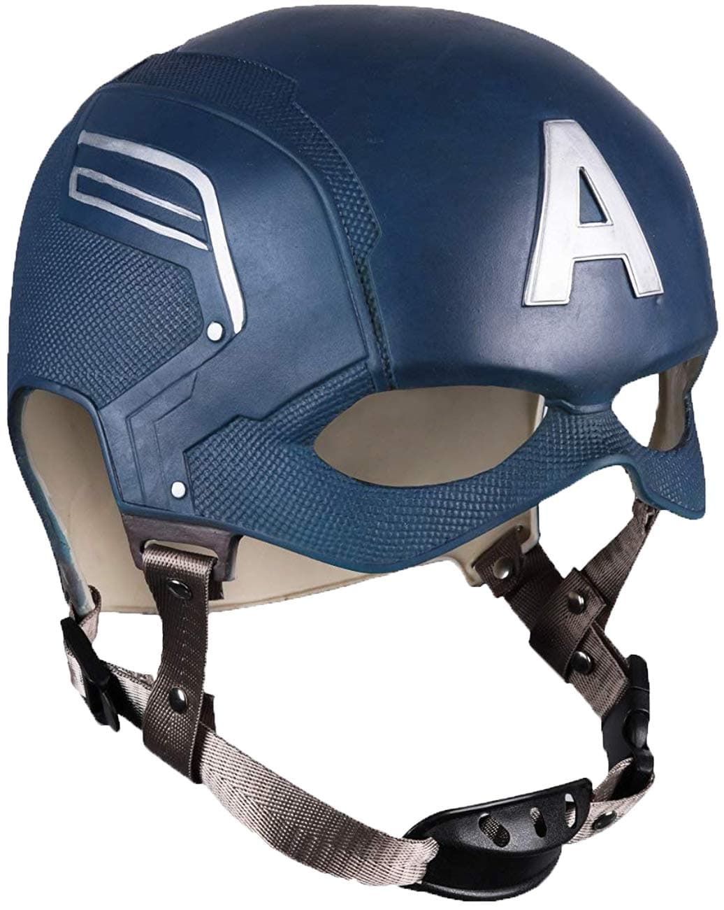 ZMJ Captain America Mask Latex Superhero Movie Avengers Marvel Halloween Props Blue
