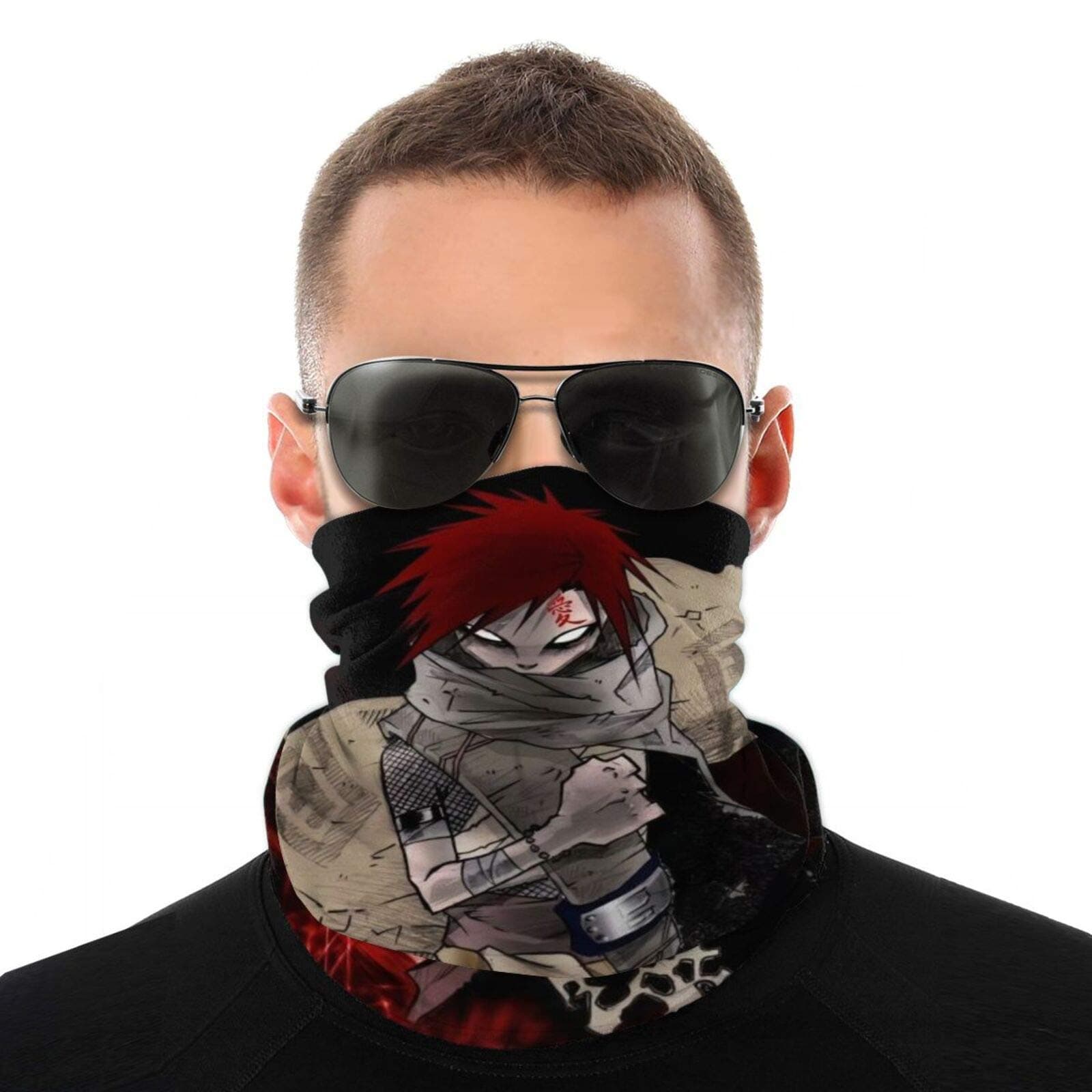 Neck Gaiter Headwear Naruto- Uzumaki Face Sun Mask Magic Scarf Bandana Balaclava