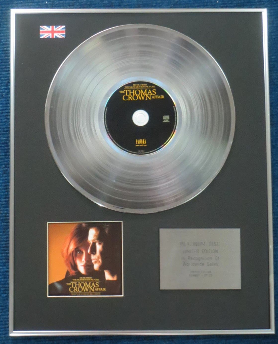 Century Presentations Thomas Crown Affair - Limited Edition CD Platinum LP Disc - Original Soundtrack