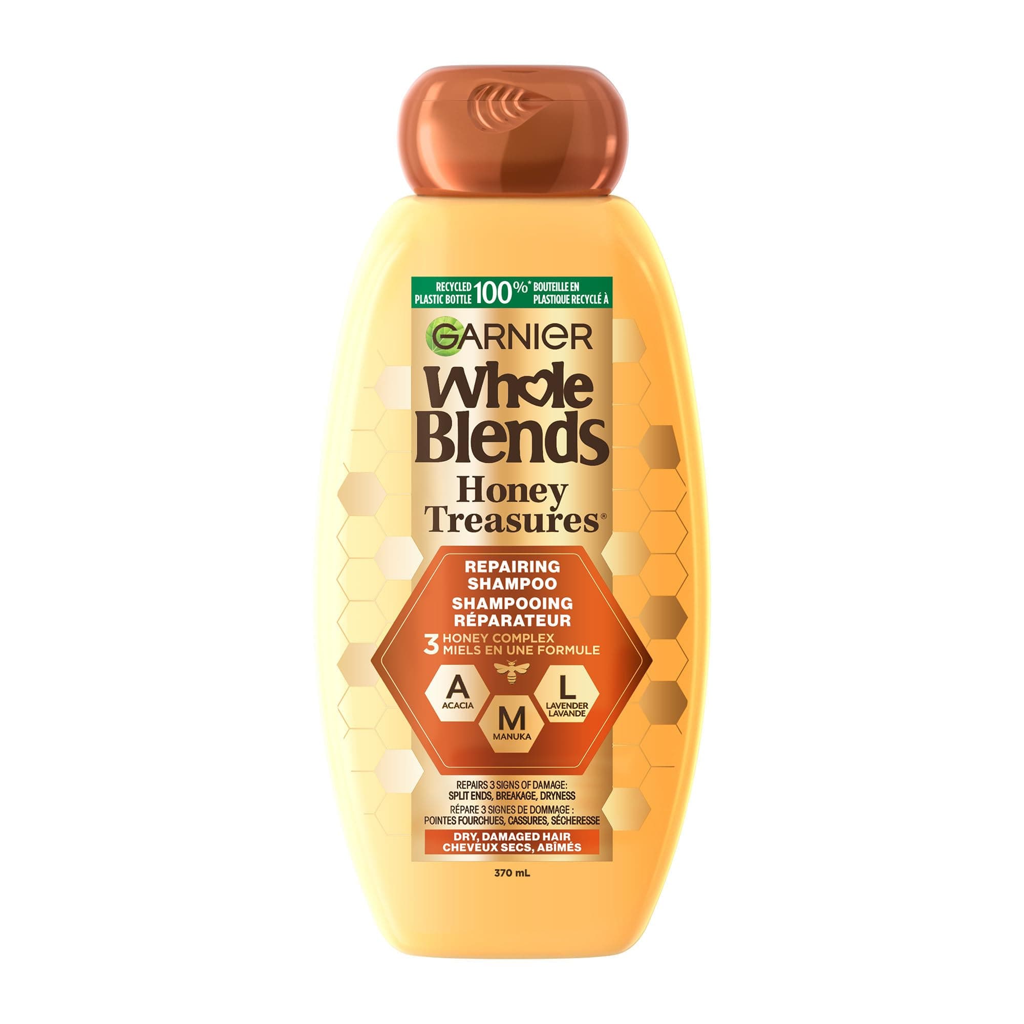 Garnier Whole Blends Shampoo Honey Treasures 12.5 Ounce (370ml)