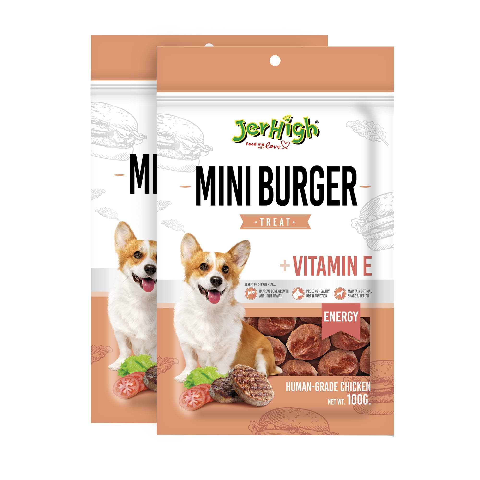 Chicken Dog Dry Treats, Human Grade High Protein Chicken, Fully Digestible Healthy Snack & Training Treat, (2 X 100G) Sold by Dogsncats, All Life Stages