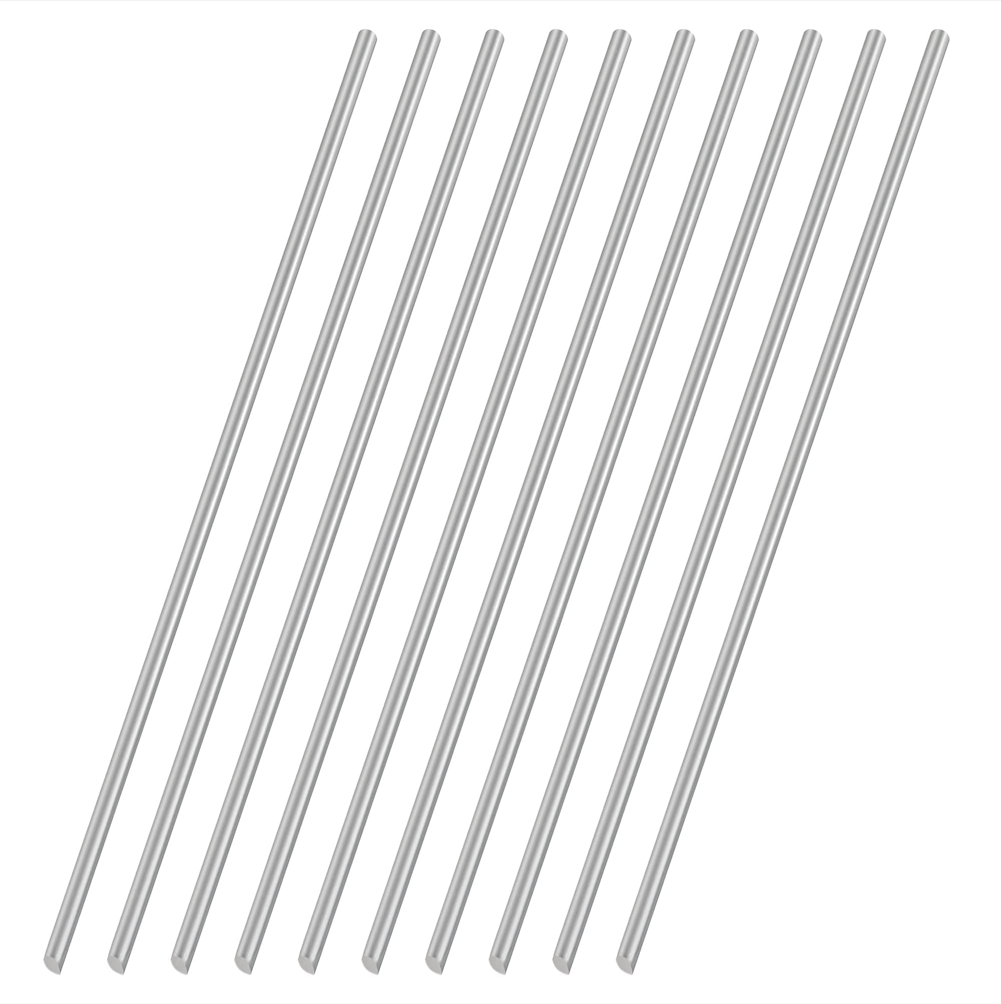 5mm x 300mm 304 Stainless Steel Round Rod, Metal Solid Shaft Lathe Bar Stock for Model Car DIY Crafts 10pcs, Z20210521W21