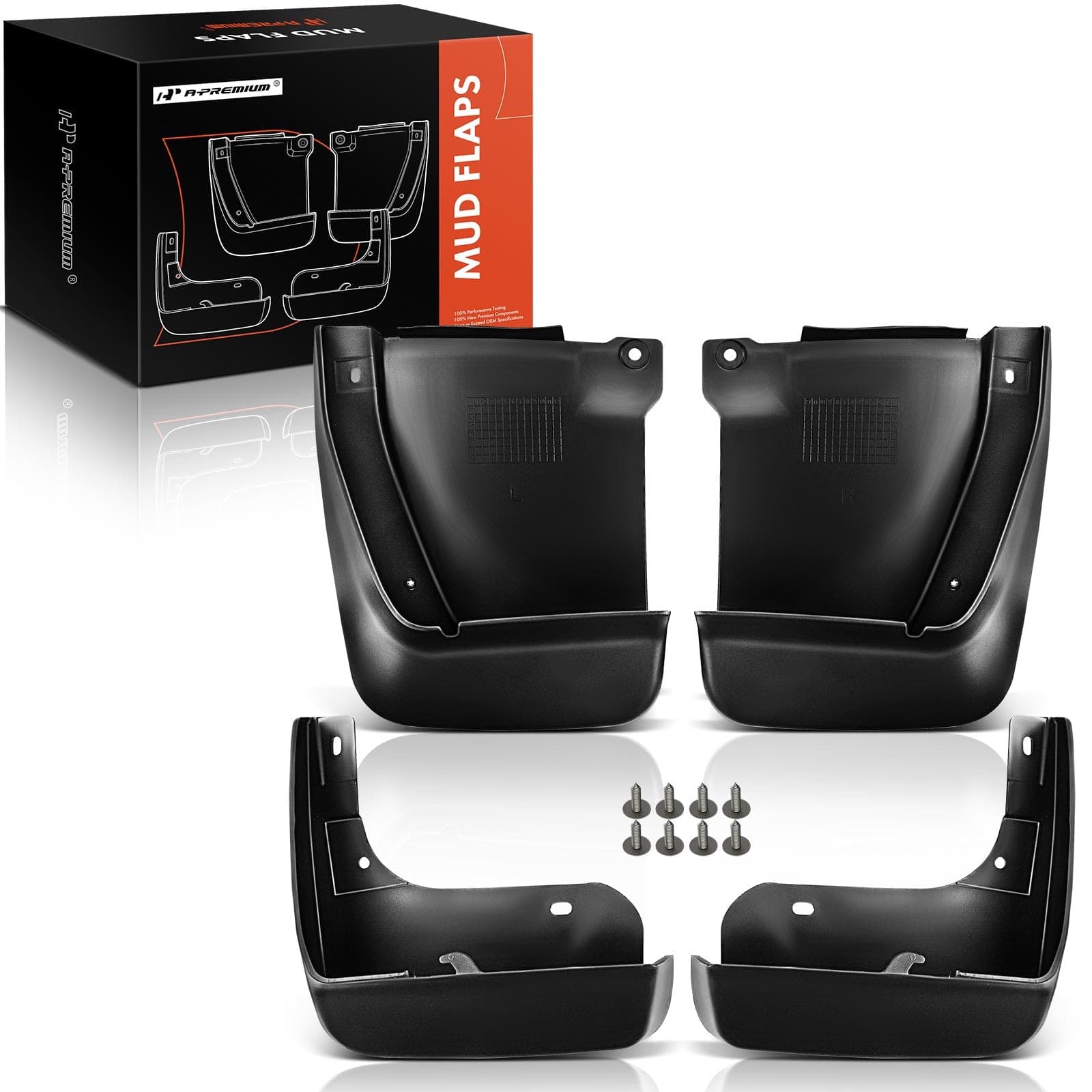 A-Premium Splash Guards Mud Flaps Mudguards Compatible with Honda Accord 2003-2007 Sedan (Not fit Side skirts) Front & Rear 4-PC