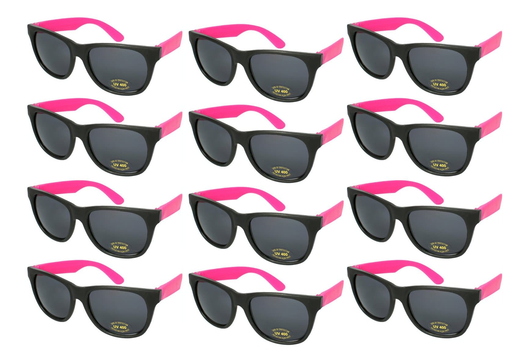 EDGEIWEAR80s Neon Party Sunglasses for Adult Party Favors with CPSIA certified-Lead(Pb) Content Free