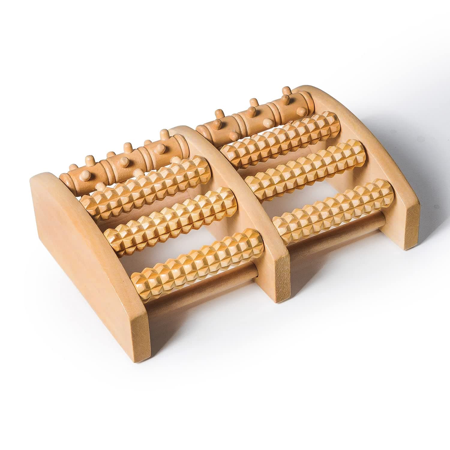 Foot Massager for Plantar Fasciitis Relief - Foot Roller for Foot Pain, Neuropathy, Heel Spur Pain, Stress Relief, Reflexology Tool - Wooden