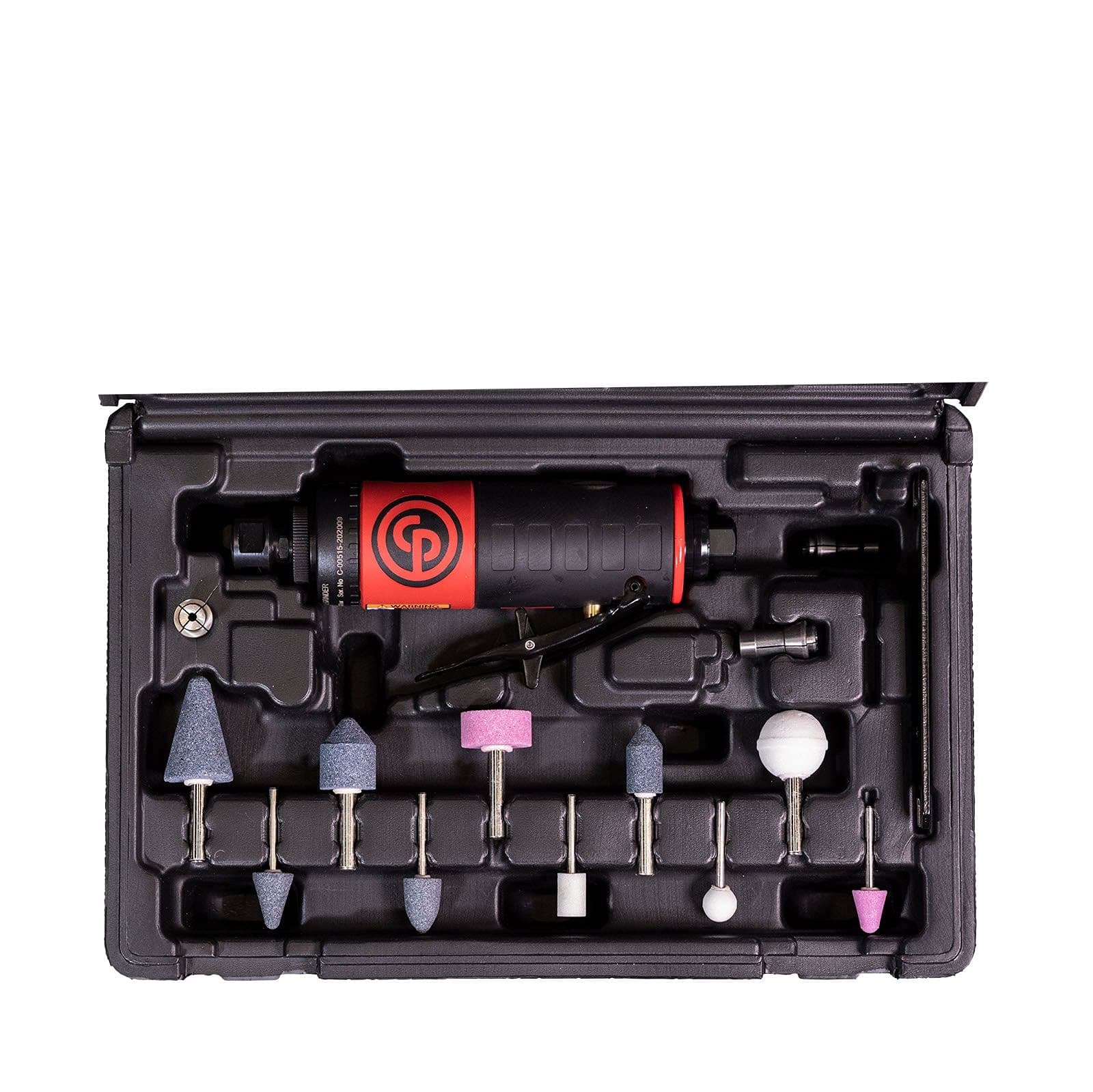 Chicago PneumaticCP7411K - Kit - 1/4 Inch (6 mm) Air Straight Die Grinder, 0.56 HP / 420 W - 22000 RPM