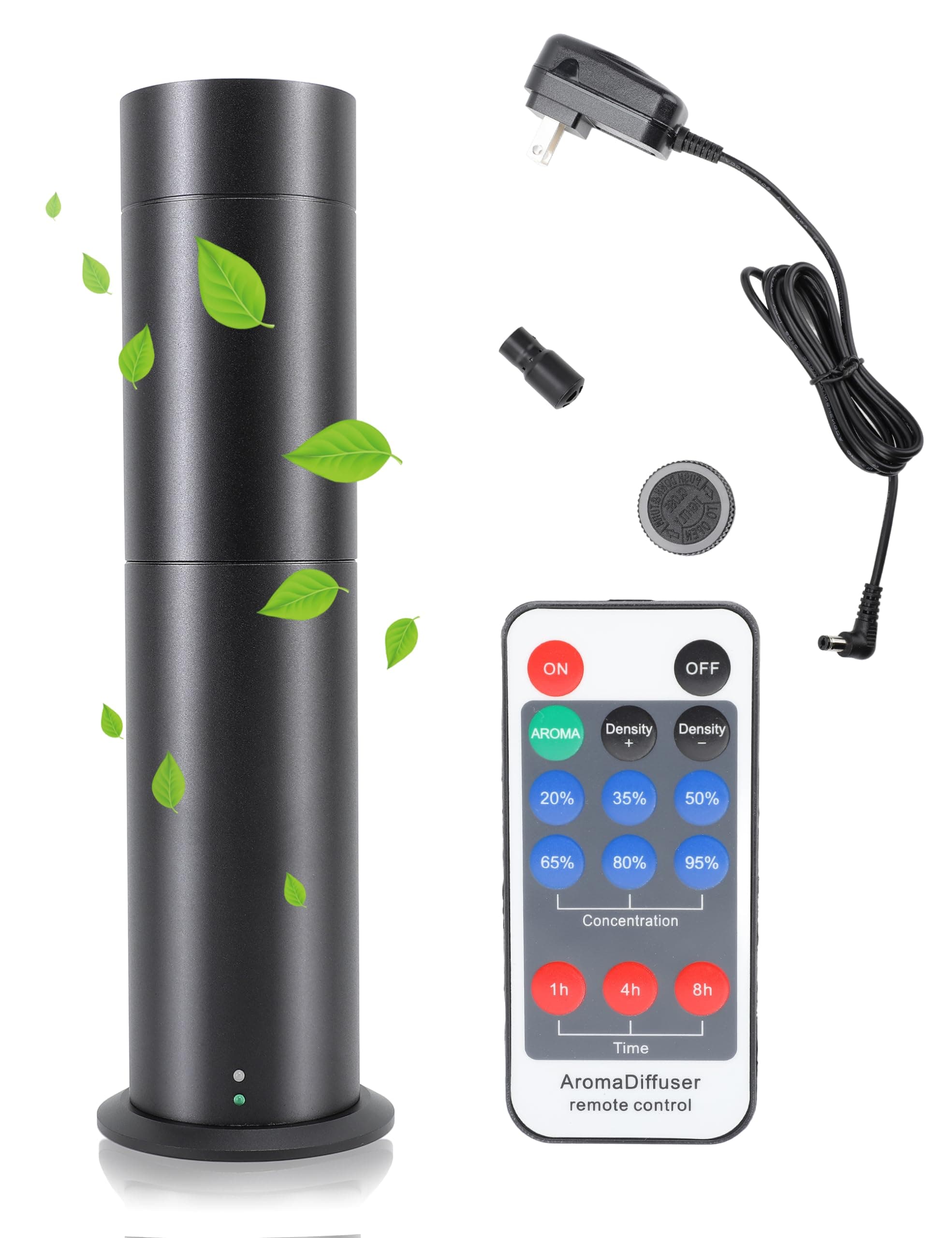 Essential Oil Diffuser, 120ml Smart Air Machine, Intelligent Aromatherapy Machine Portable Diffuser with Remote Control, Adjustable Time and Fragrance for Home Hotel Office