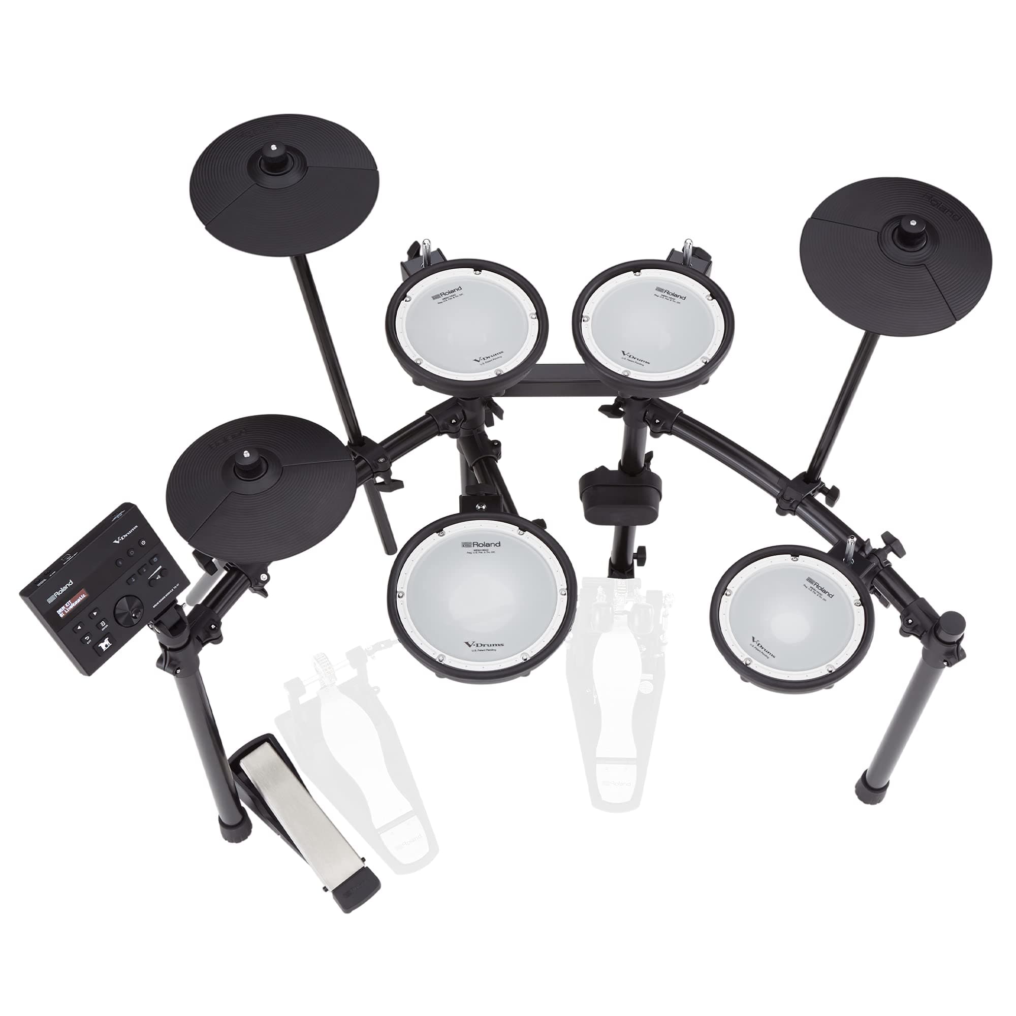 Roland TD-07DMK Electronic V-Drums Kit, Legendary Double-Ply All Mesh Head Kit With Superior Expression And Playability, Bluetooth Audio & MIDI