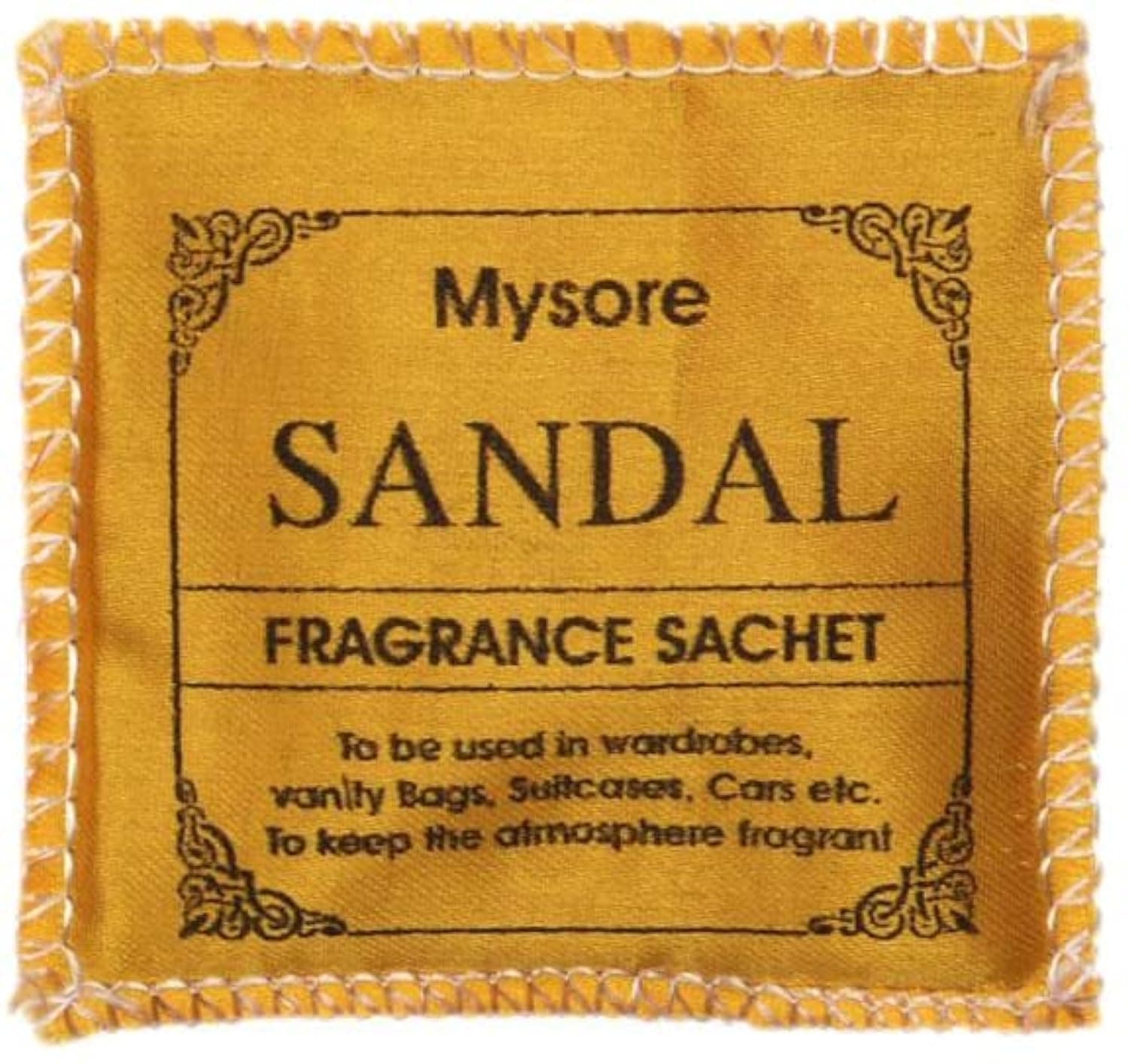 Crazy Bachat Scents Premium Sandalwood Scented Sachets for Drawers, Closets and Cars, Lovely Fresh Fragrance, Lot of 3 Bags.