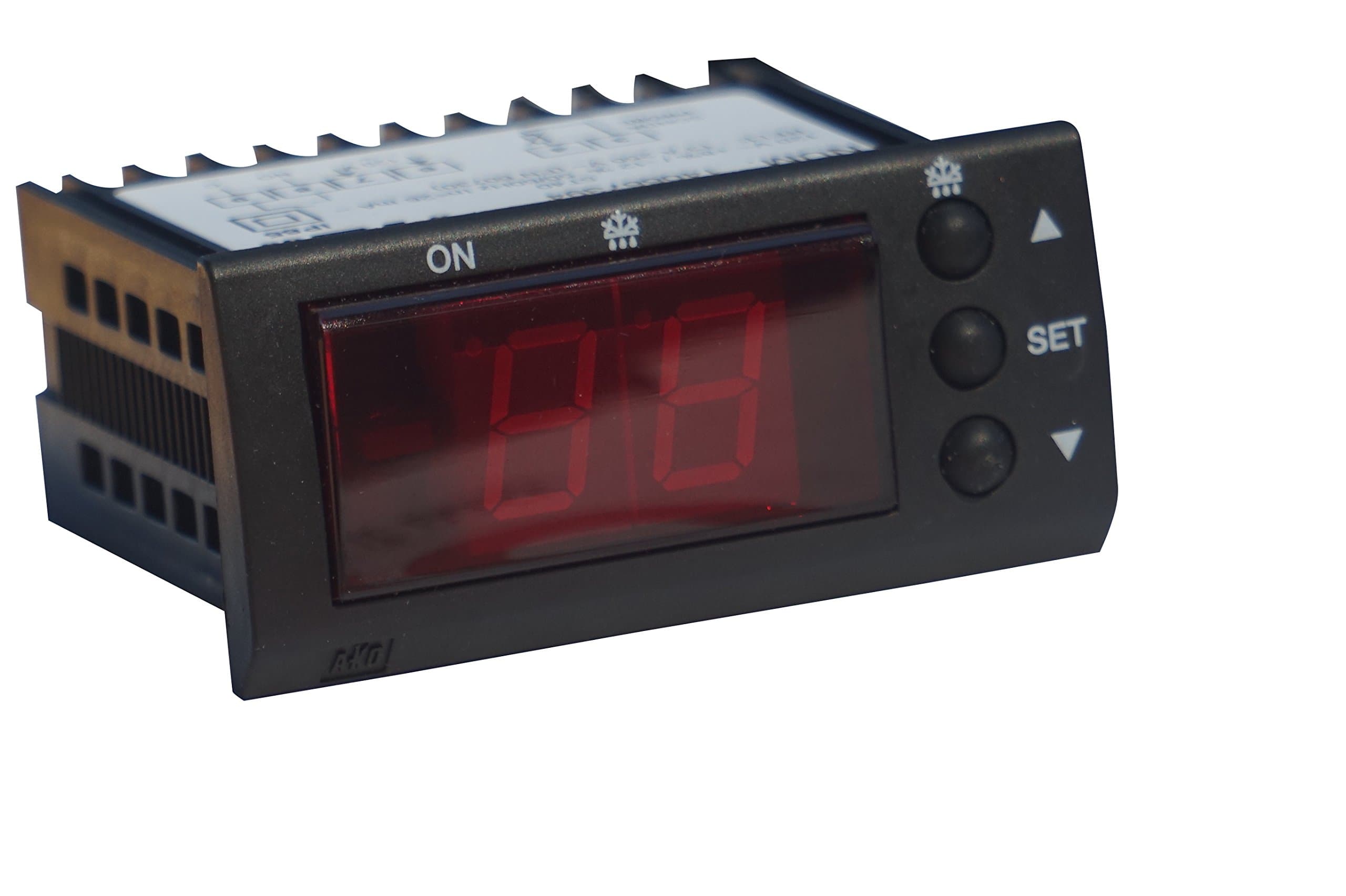 AKO 13120 Temperature Controller 120v Mini Universal Digital Thermostat, Replacement Thermostat Controller for all Commercial Refrigeration Systems With Adjustable Defrost Cycle