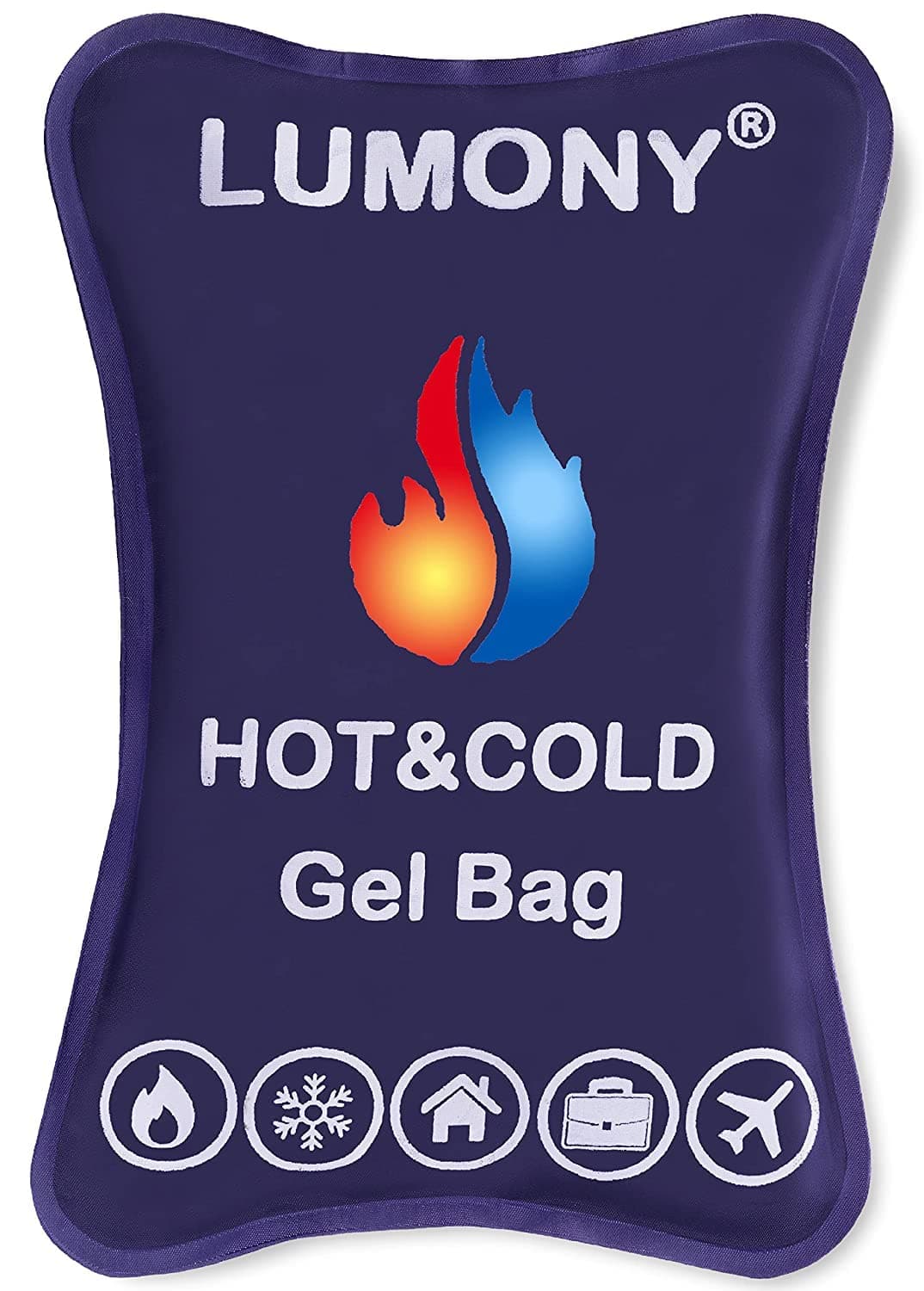 LUMONY® Reusable Hot and Cold Ice Pack for Pain Relief - Medium | Soft and Flexible Gel for Injuries and Pain Relief | Cold Ice Gel Pack for Shoulders, Knee, Back, Neck (Hot & Cold Gel Pack)