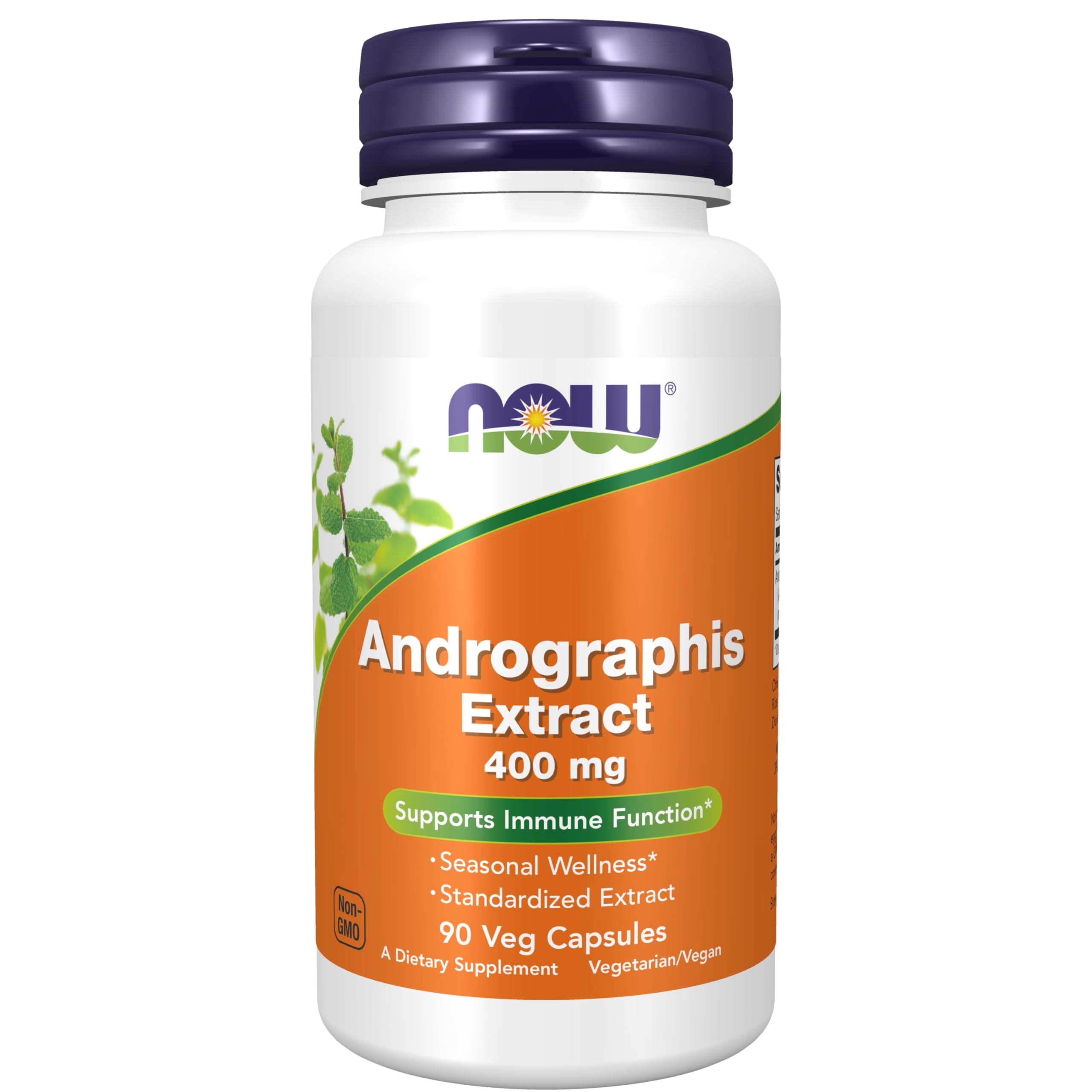 NOW Foods Supplements, Andrographis Extract 400 mg (Standardized Extract), 90 Veg Capsules