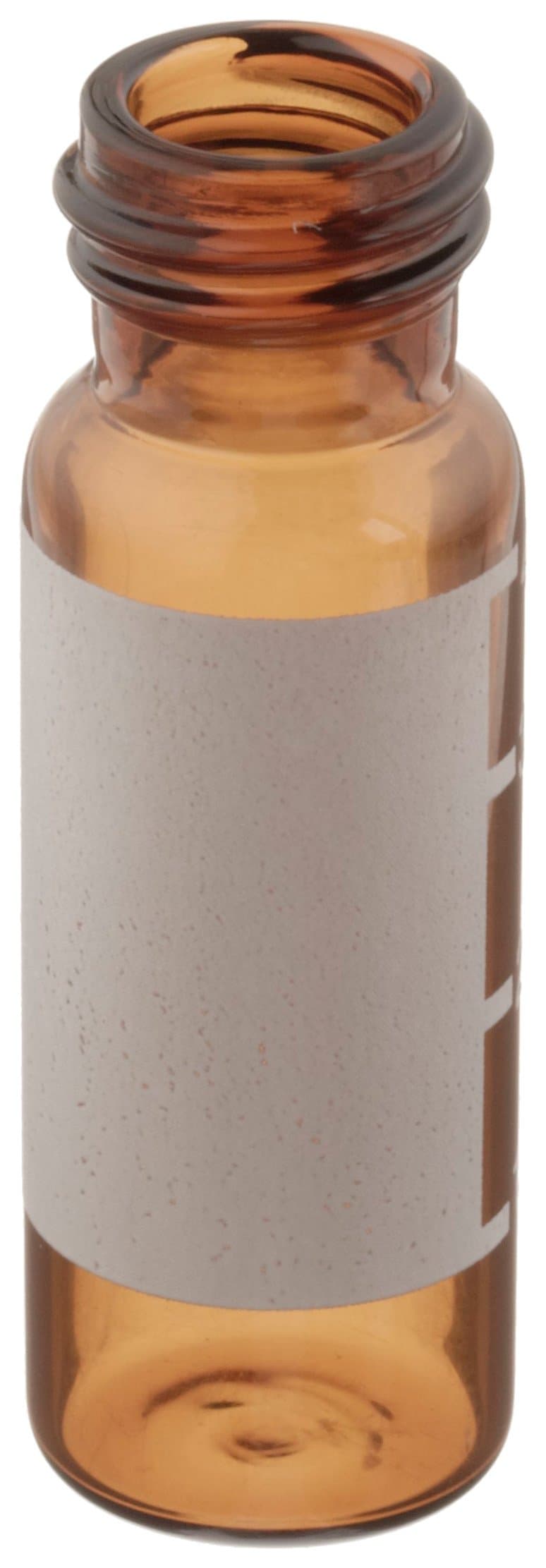 Greenwood Products 13-09-1336 4mL Amber Threaded Vial, ID Patch, 15x45mm, 13-425 Finish (100/pk)
