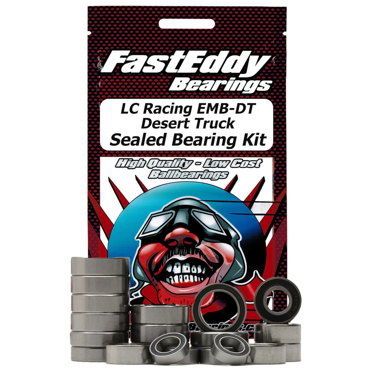 FastEddy Bearings Compatible with LC Racing EMB-DT Desert Truck Sealed Bearing Kit