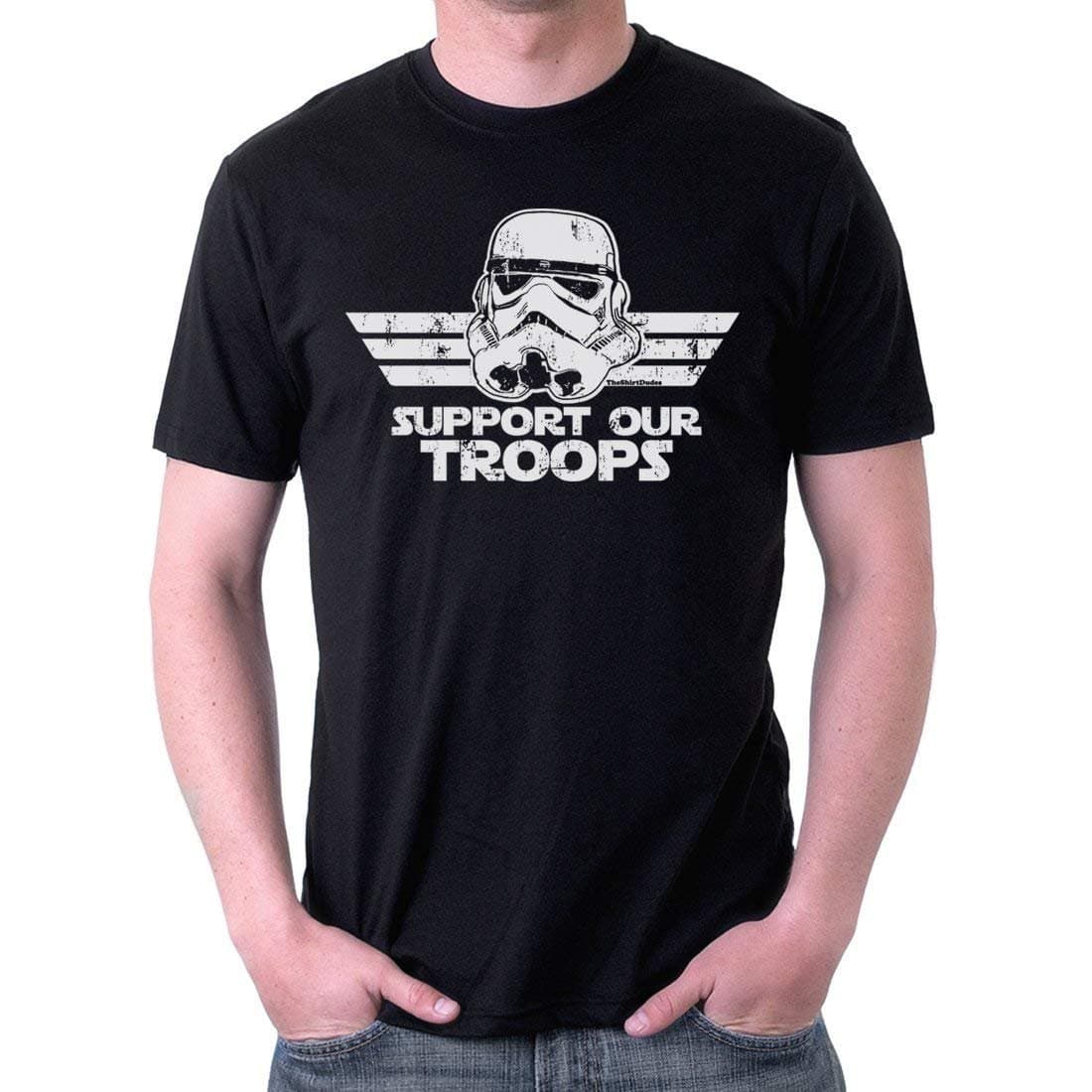 Support Our Troops - Stormtrooper Adult T-Shirt Black