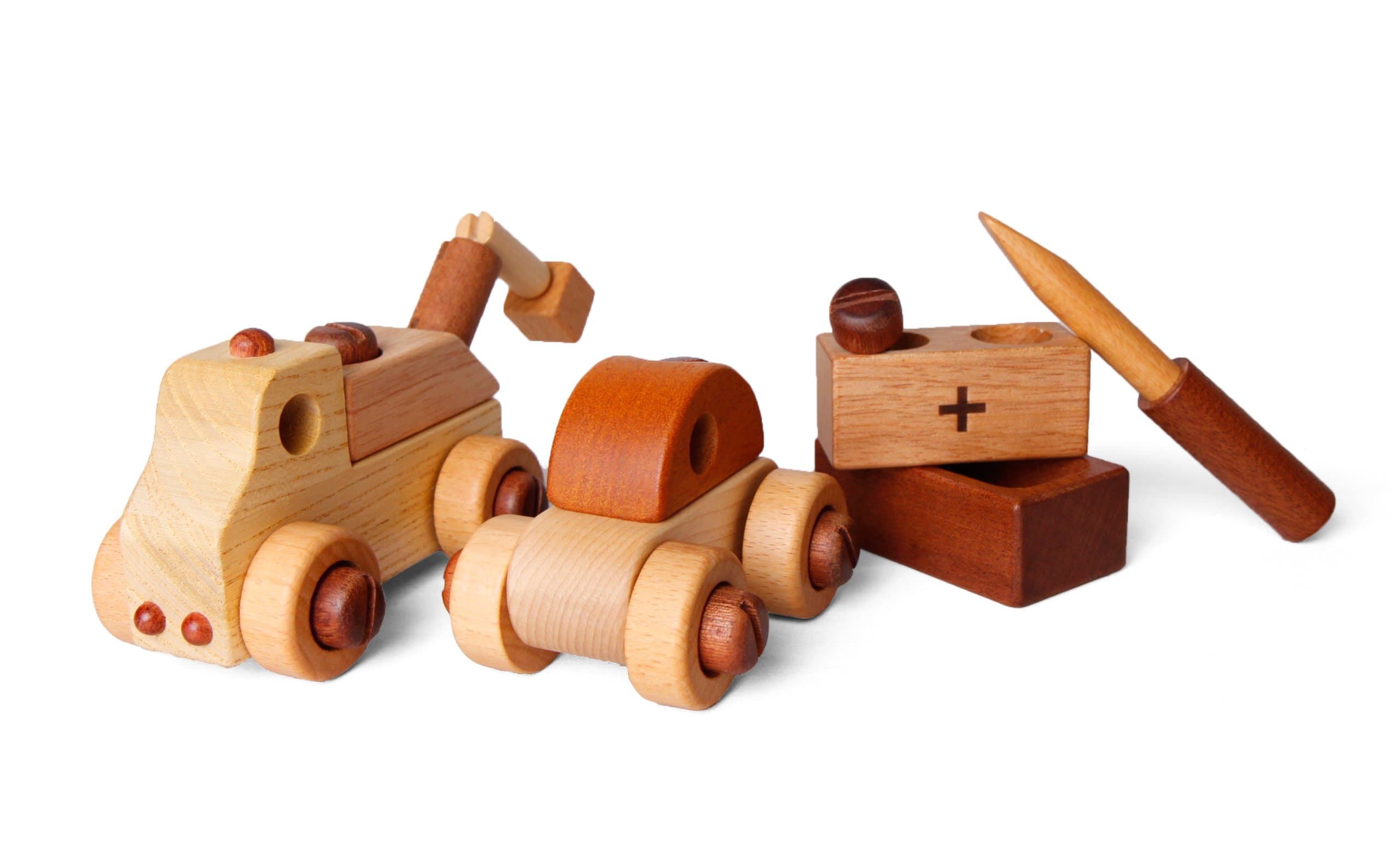 Wooden Cars with Tool Kit