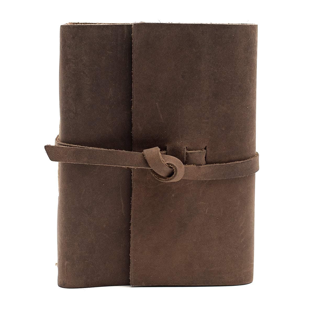 Rustico Handmade In USA Premium Handcrafted Top Grain Leather Photo Album for 4x6 Photos with Old World Style Flap Closure