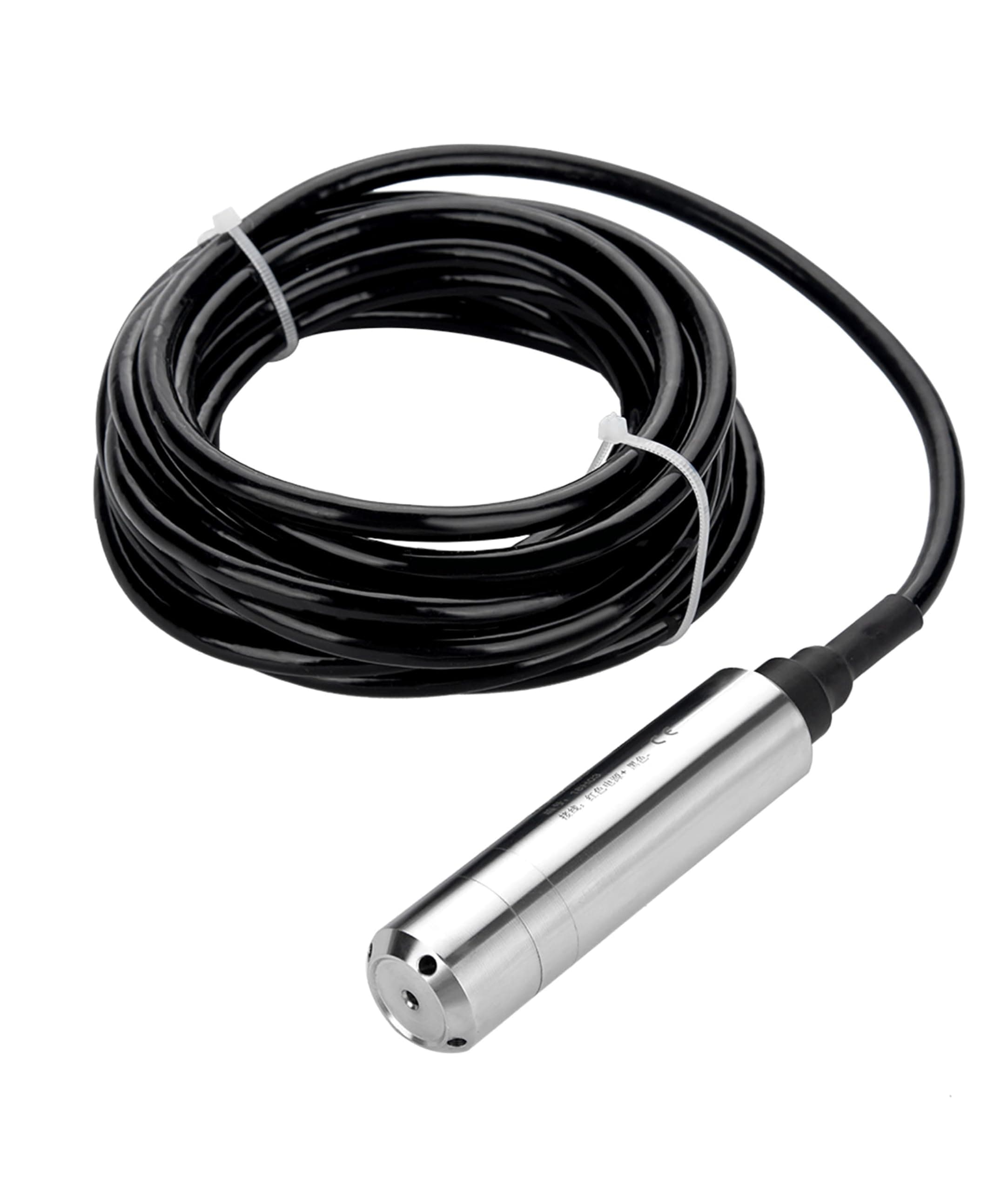 Jectse Submersible Level Sensor 4-20mA, Throw-In Type Liquid Level Sensor,24V DC Input Liquid Level Transmitter,0-5M Measuring Range