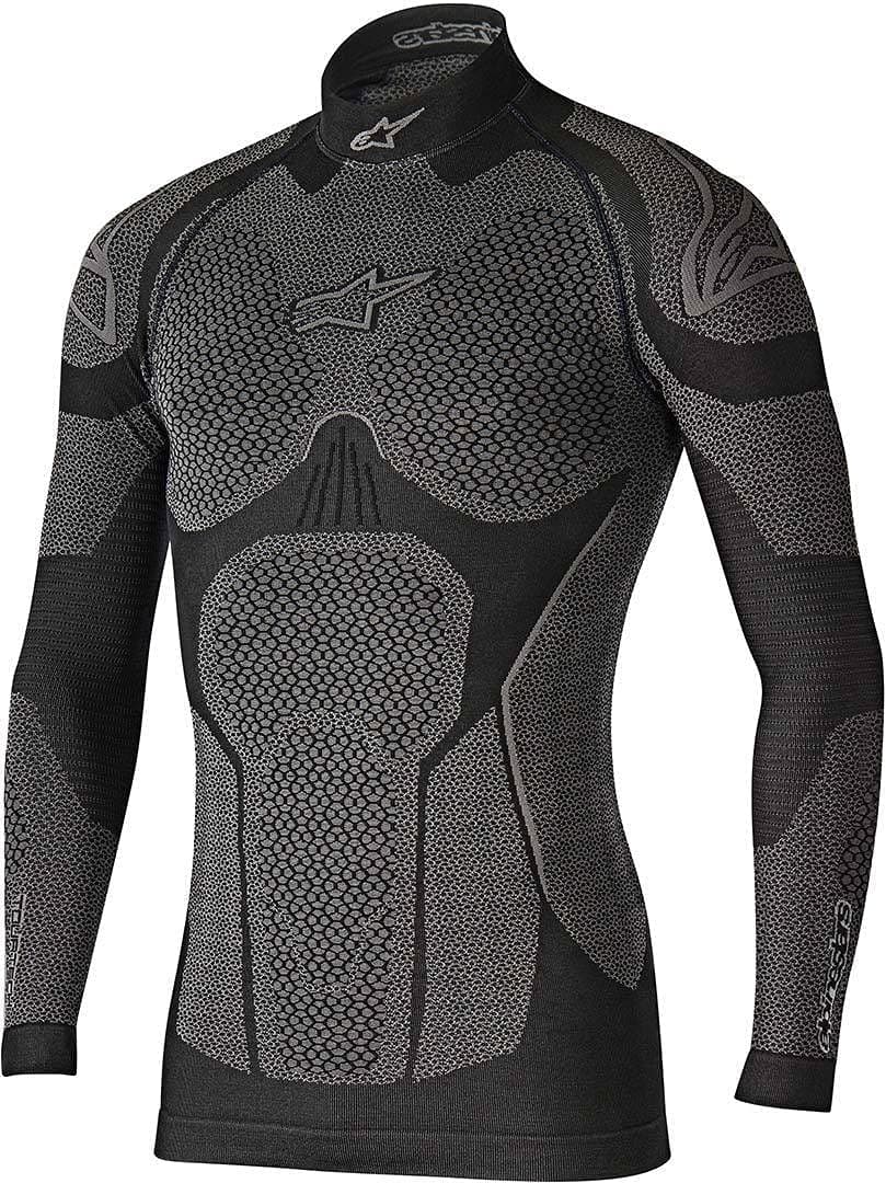 Alpinestars Ride Tech Winter Long-Sleeve Men's Undergarment Off-Road Motorcycle Base Layer - Black/Gray/Medium/Large