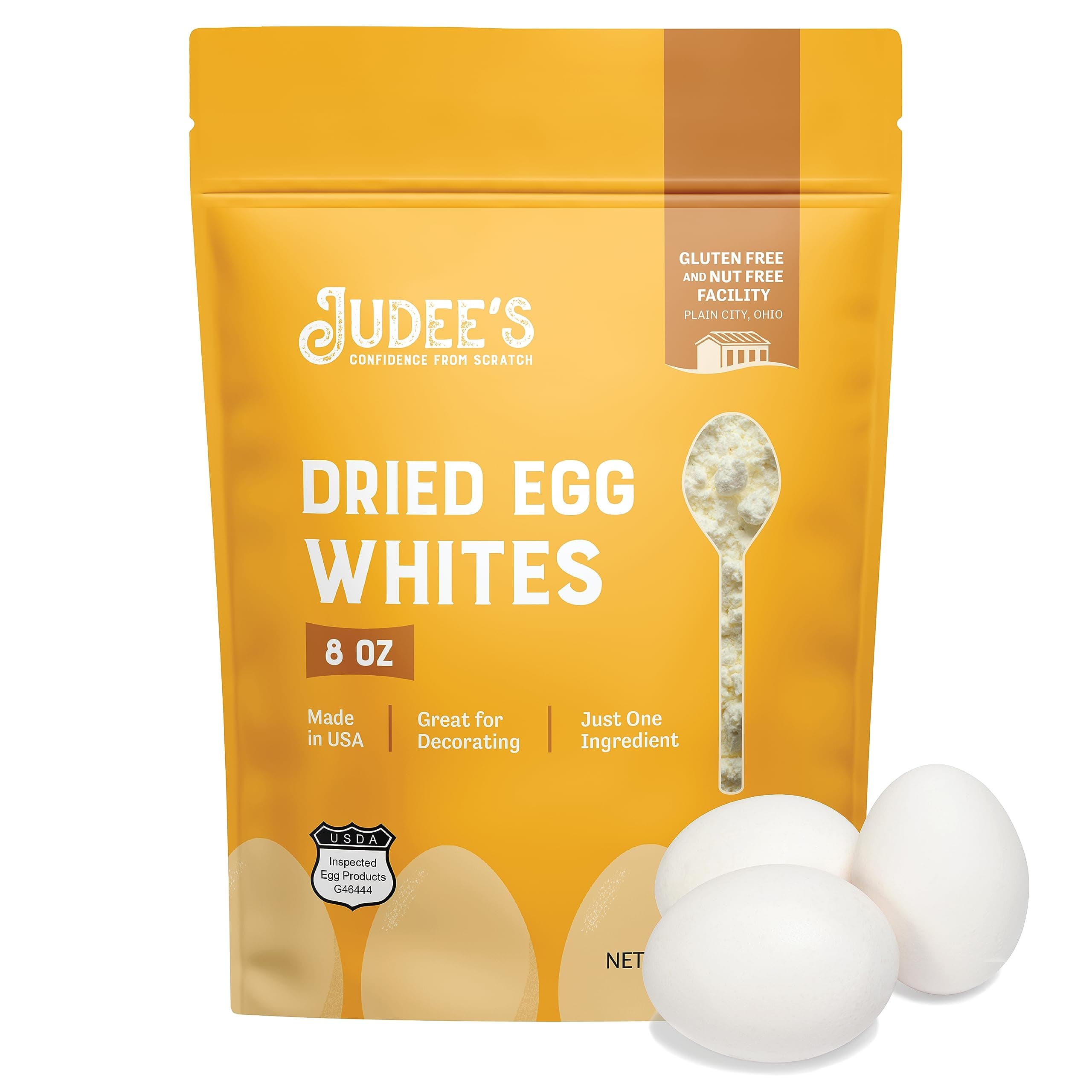 Judee's Gluten Free Egg Whites Dried 8 oz (226g)