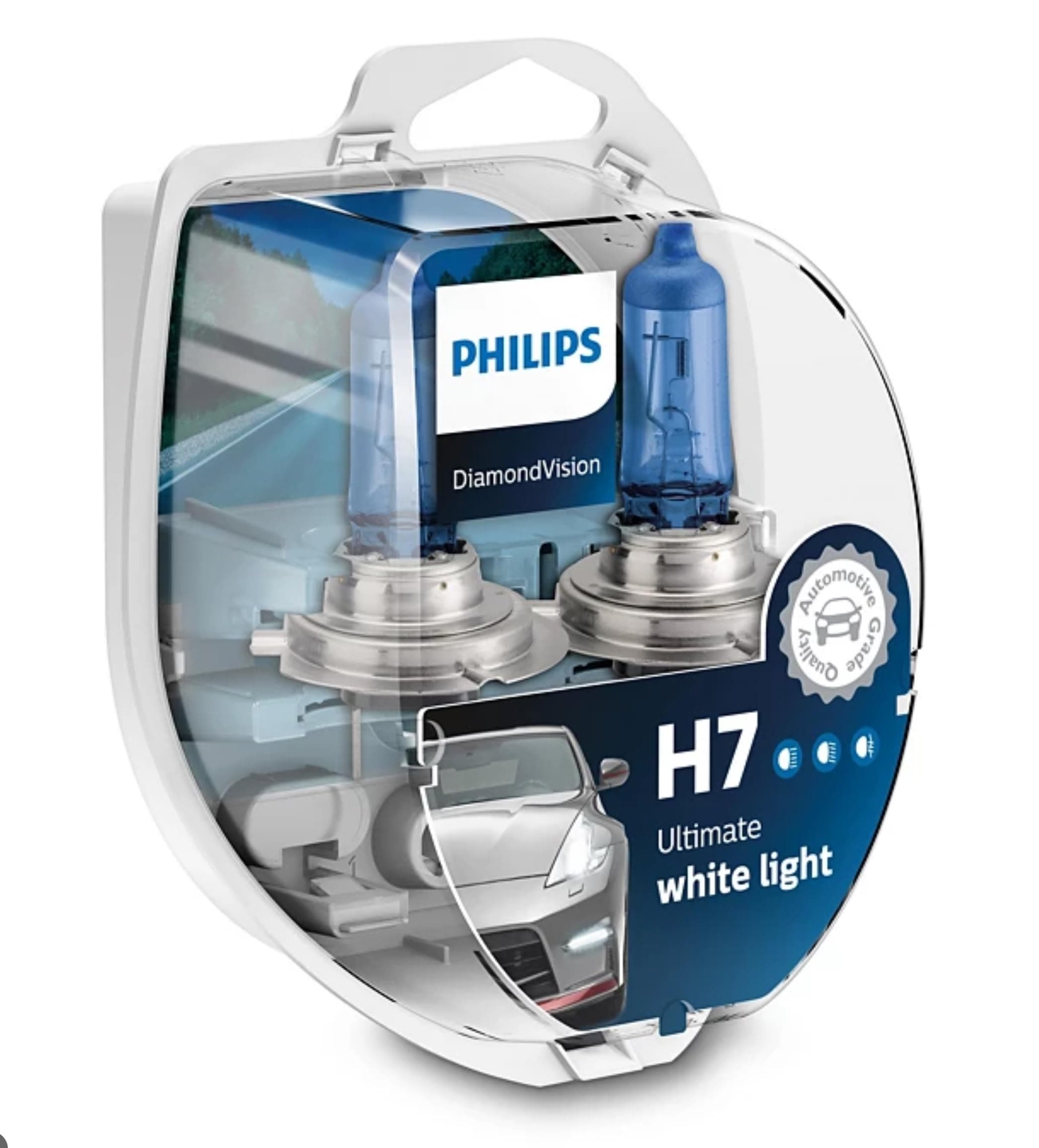 PHILIPS - Diamond Vision H7 Halogen HID Bulbs (Pair)