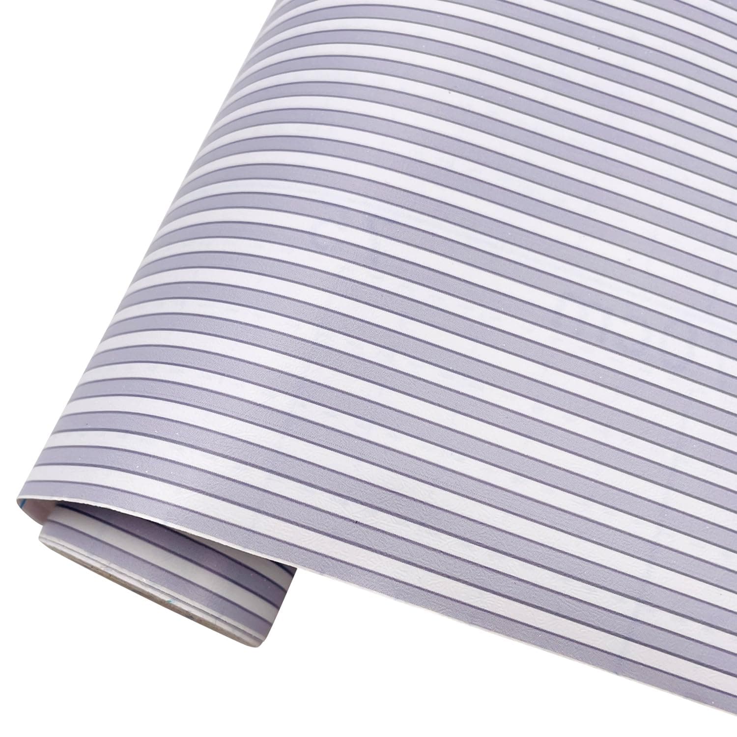 LoveFaye Blue White Stripes Shelf Liner Drawer Units Decor Sticker Self-Adhesive Furnitures Protective Paper 17.7 Inch by 9.8 Feet