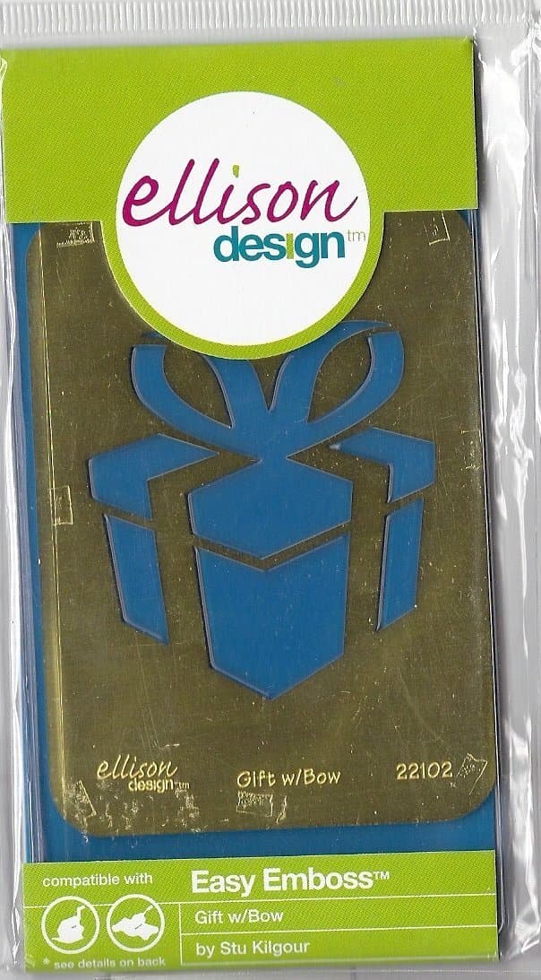 Ellison Design Easy Emboss Stencil - Gift with Bow