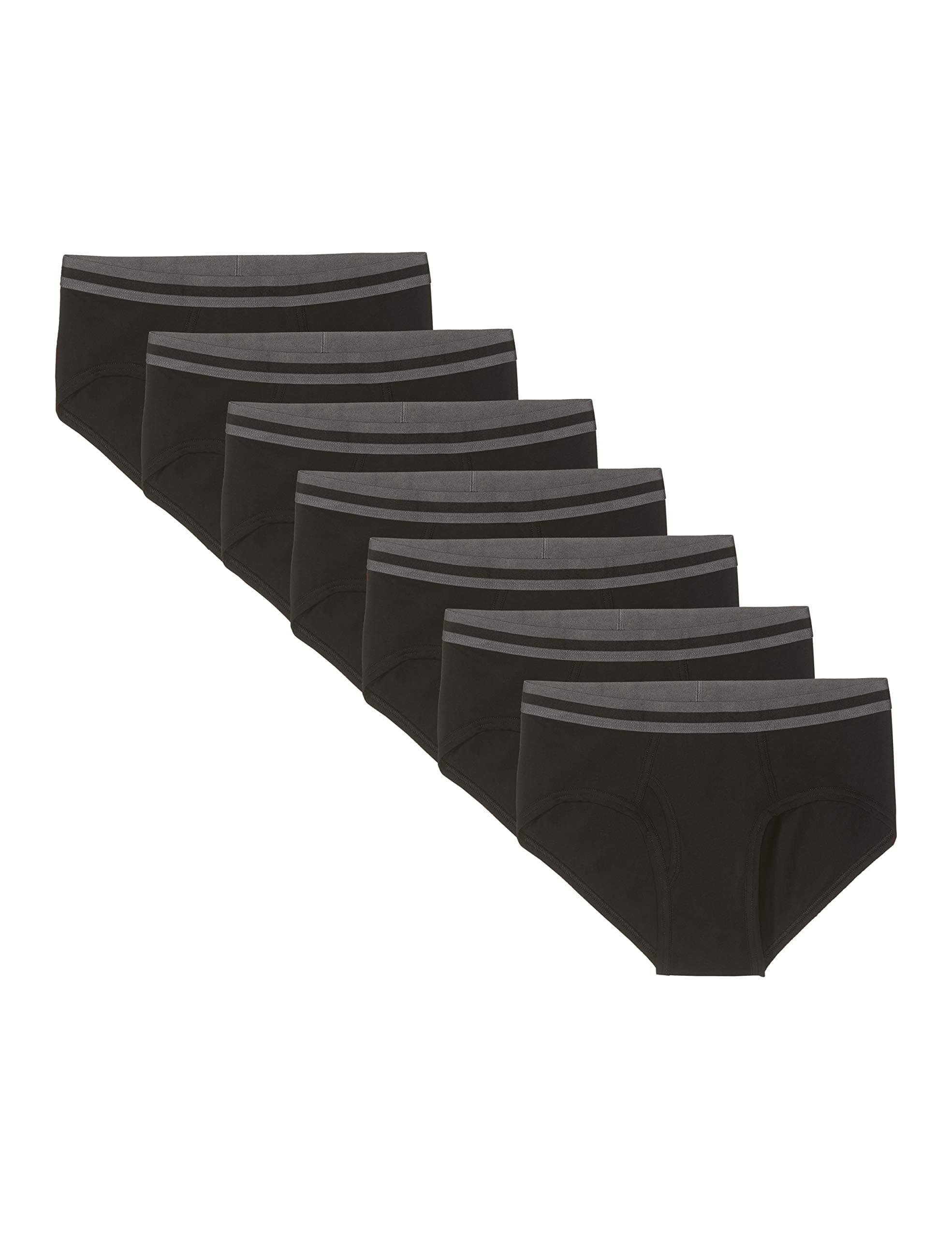 FIND Men's BELK071M7 7 mens briefs, Black (Black), 34 (Manufacturer Size:M)