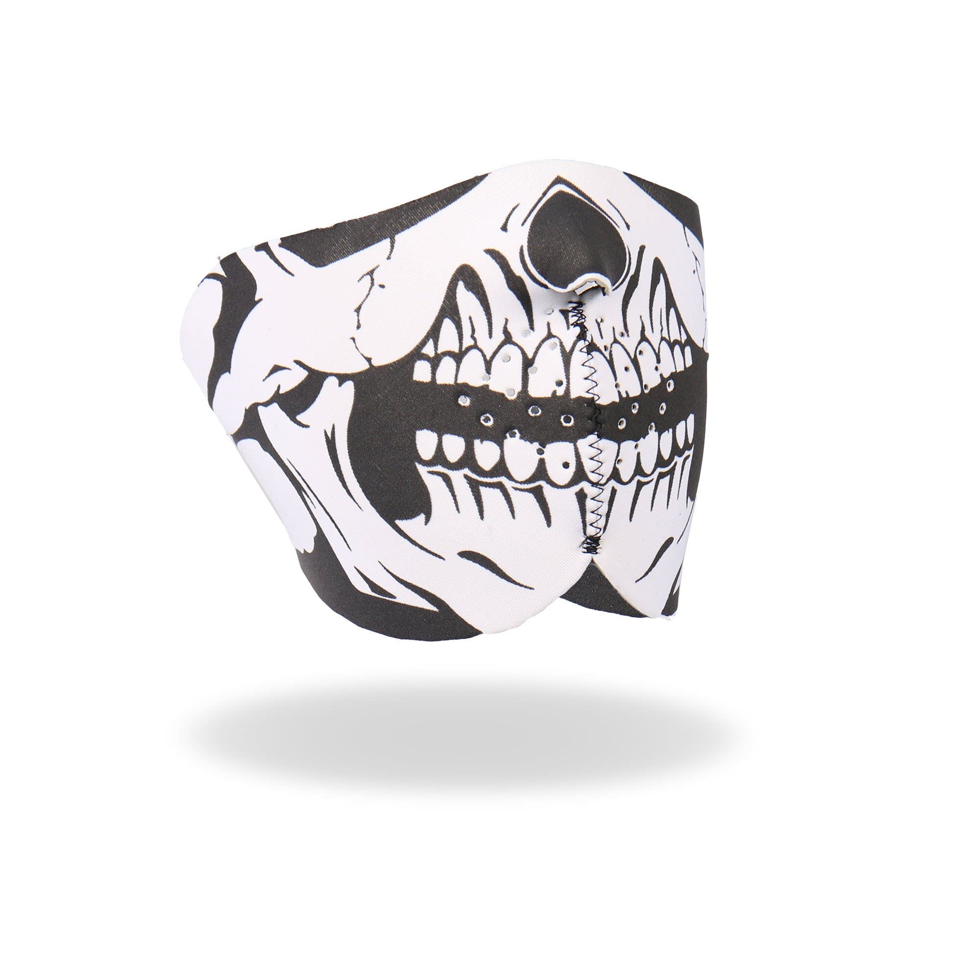 Hot Leathers FMB1002 Neoprene Skull Half Mask (Black)