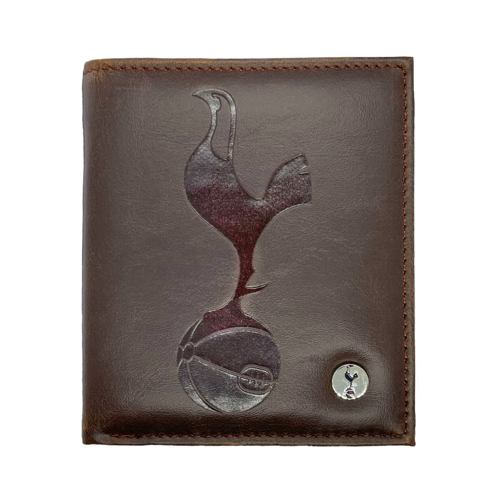 Tottenham Hotspur Wallet Faux Leather Luxury Brown Official Football Gift