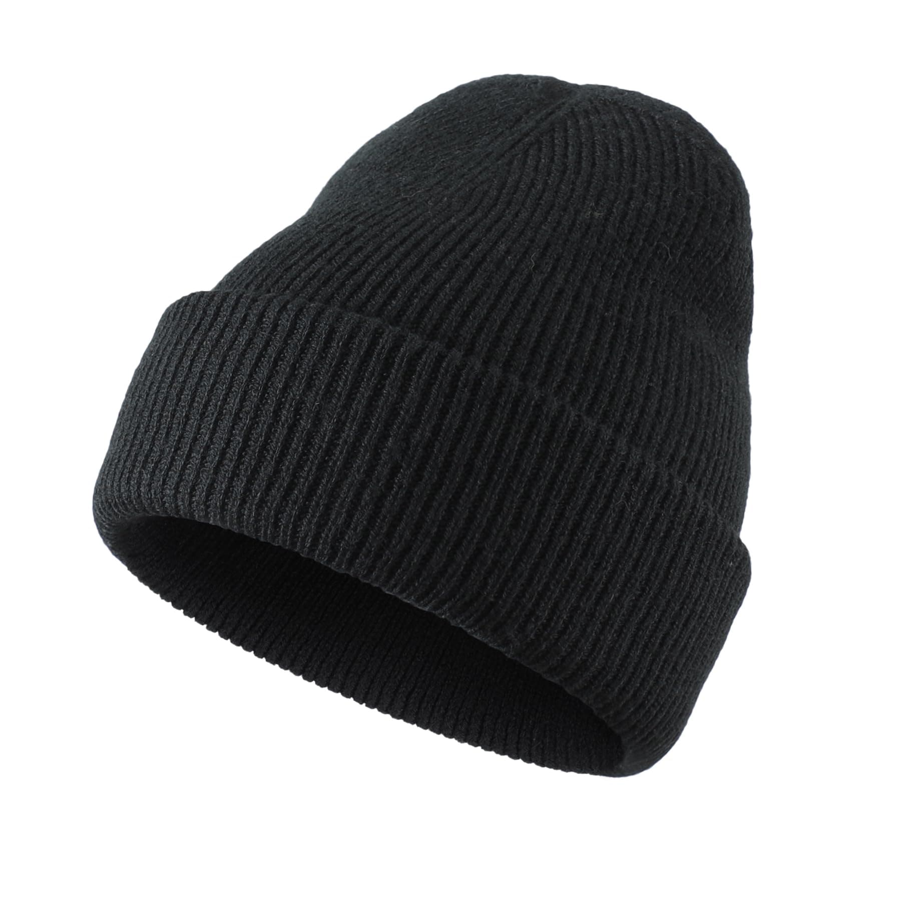 Mens Winter Hats Thick Knit Cuff Beanie Cap Warm Stocking Beanie Hat for Men Women Hunting Fishing Gardening